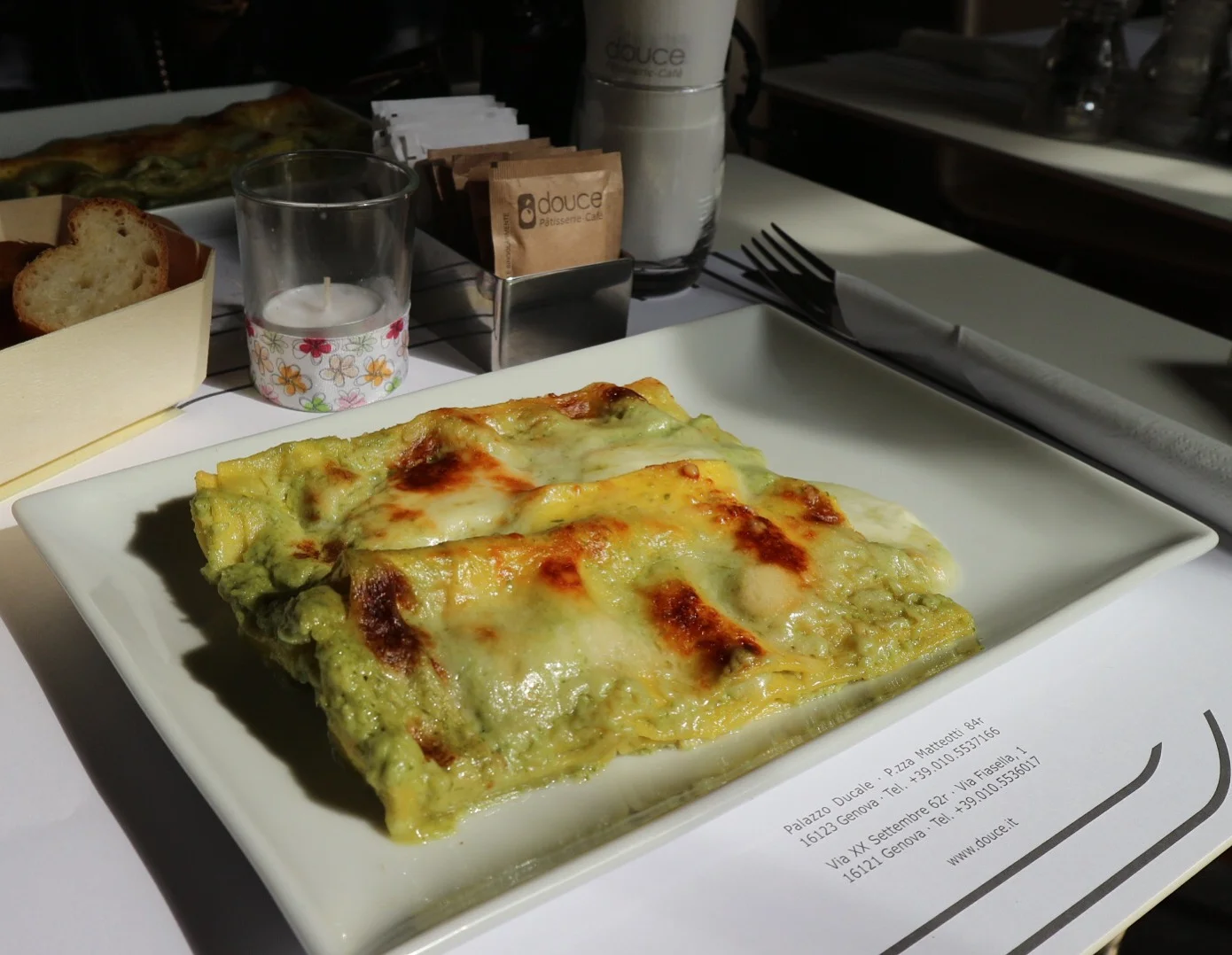 Douce: Pesto Lasagna 