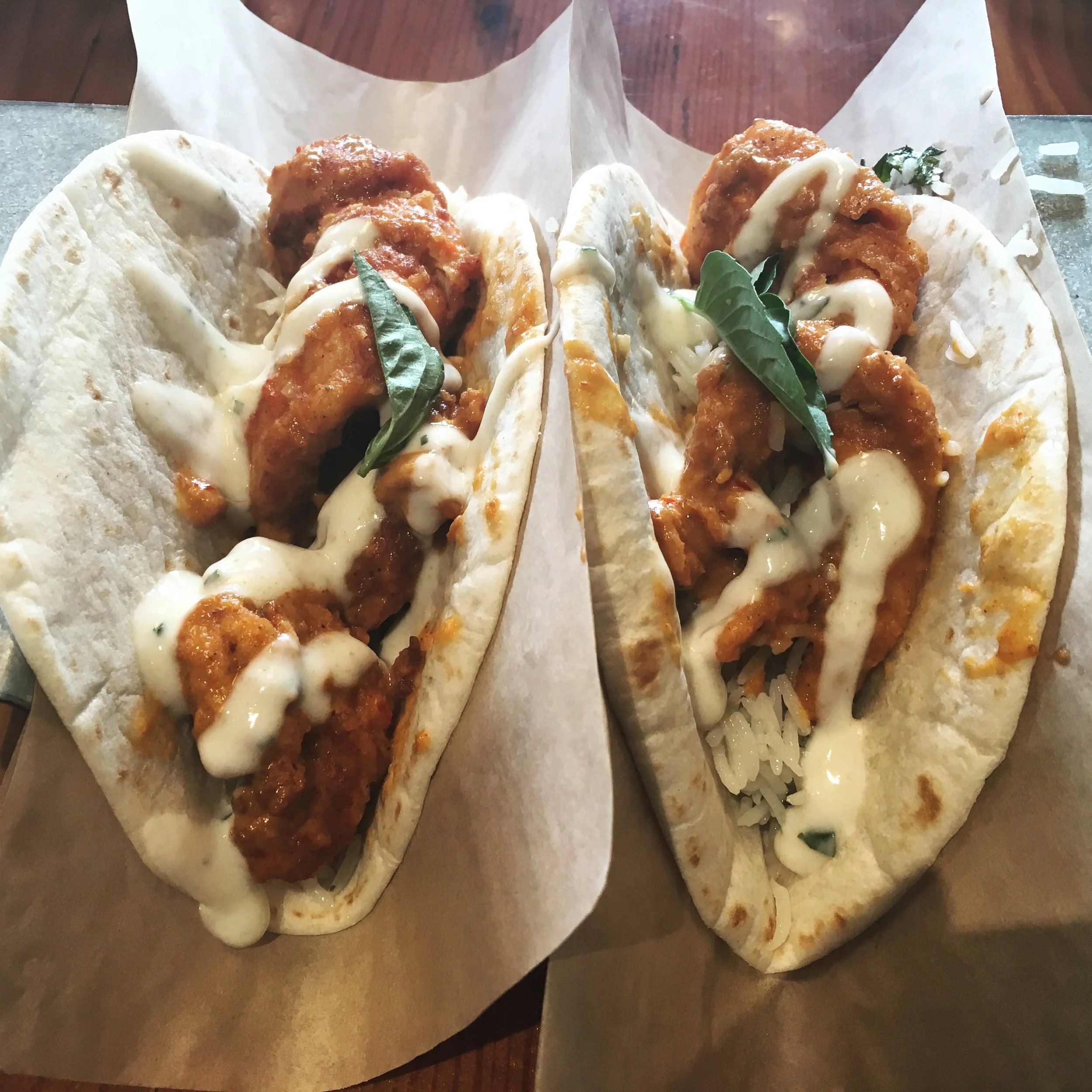 Spicy Tikka Chicken Tacos