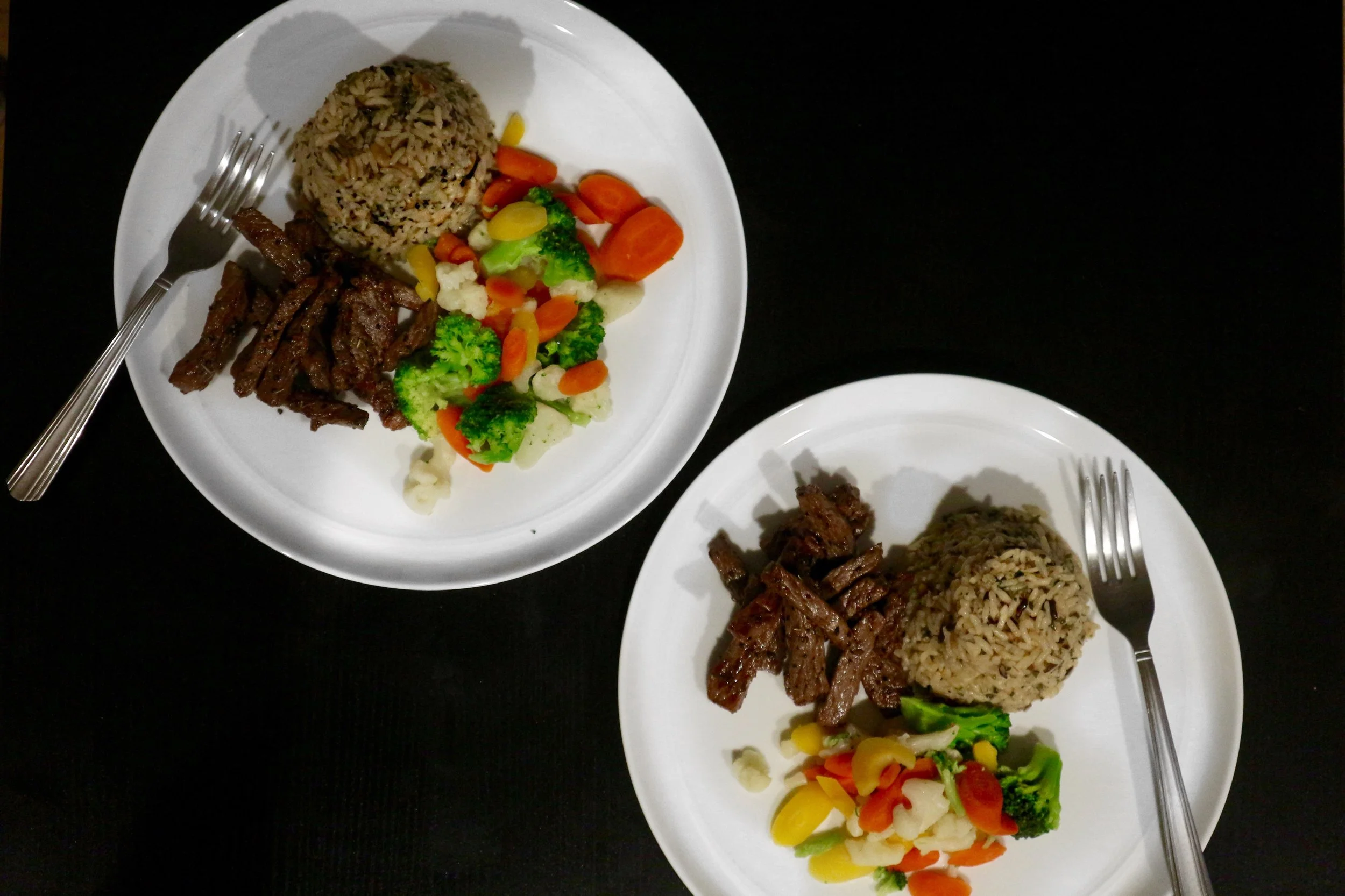 New York Strip & Wild Rice