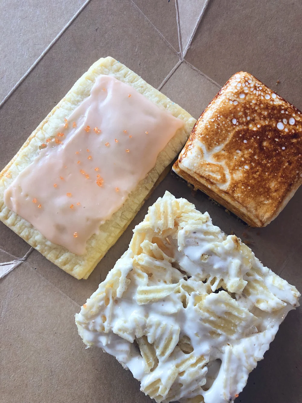 Homemade pop-tart, Smores square &amp; Ruffles bar from Bake Shoppe