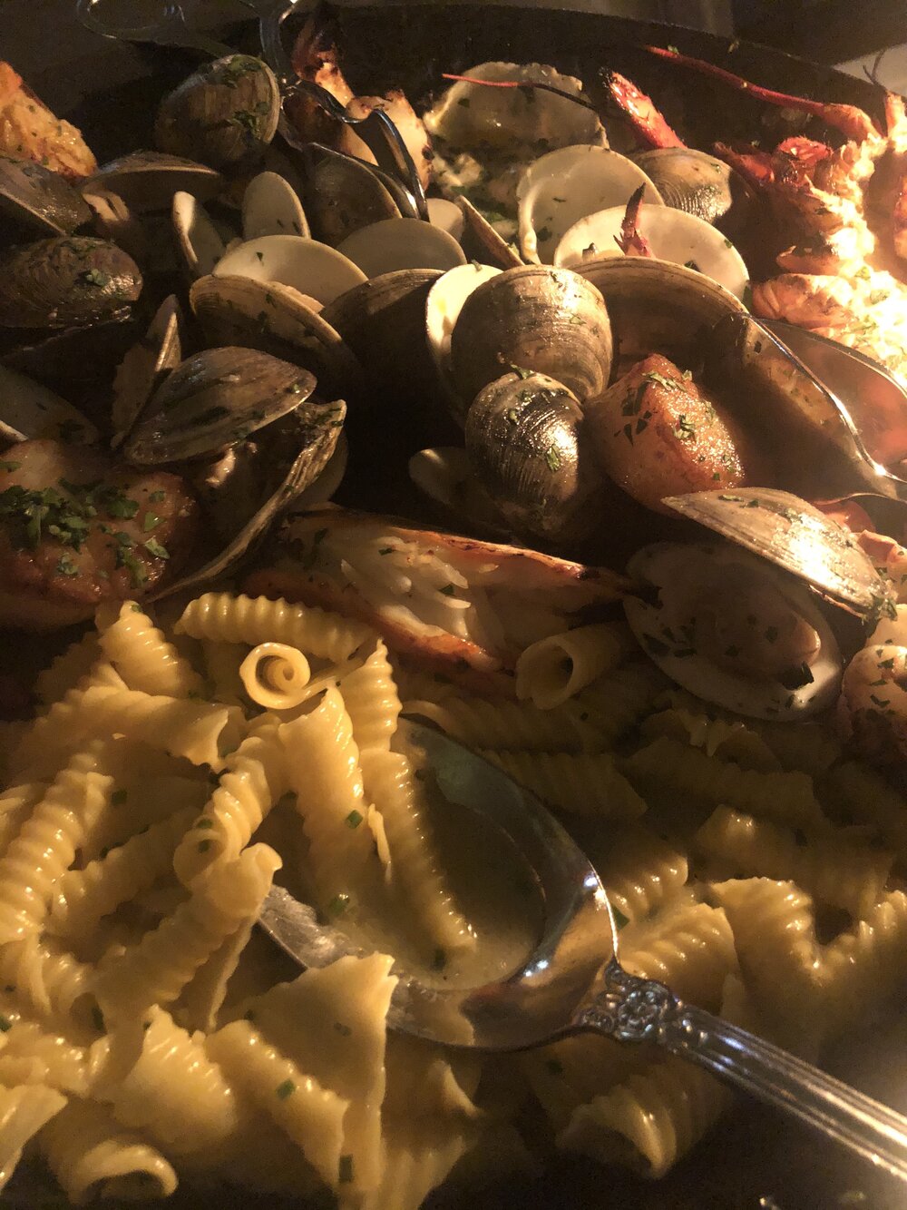 Seafood Tower with Pasta