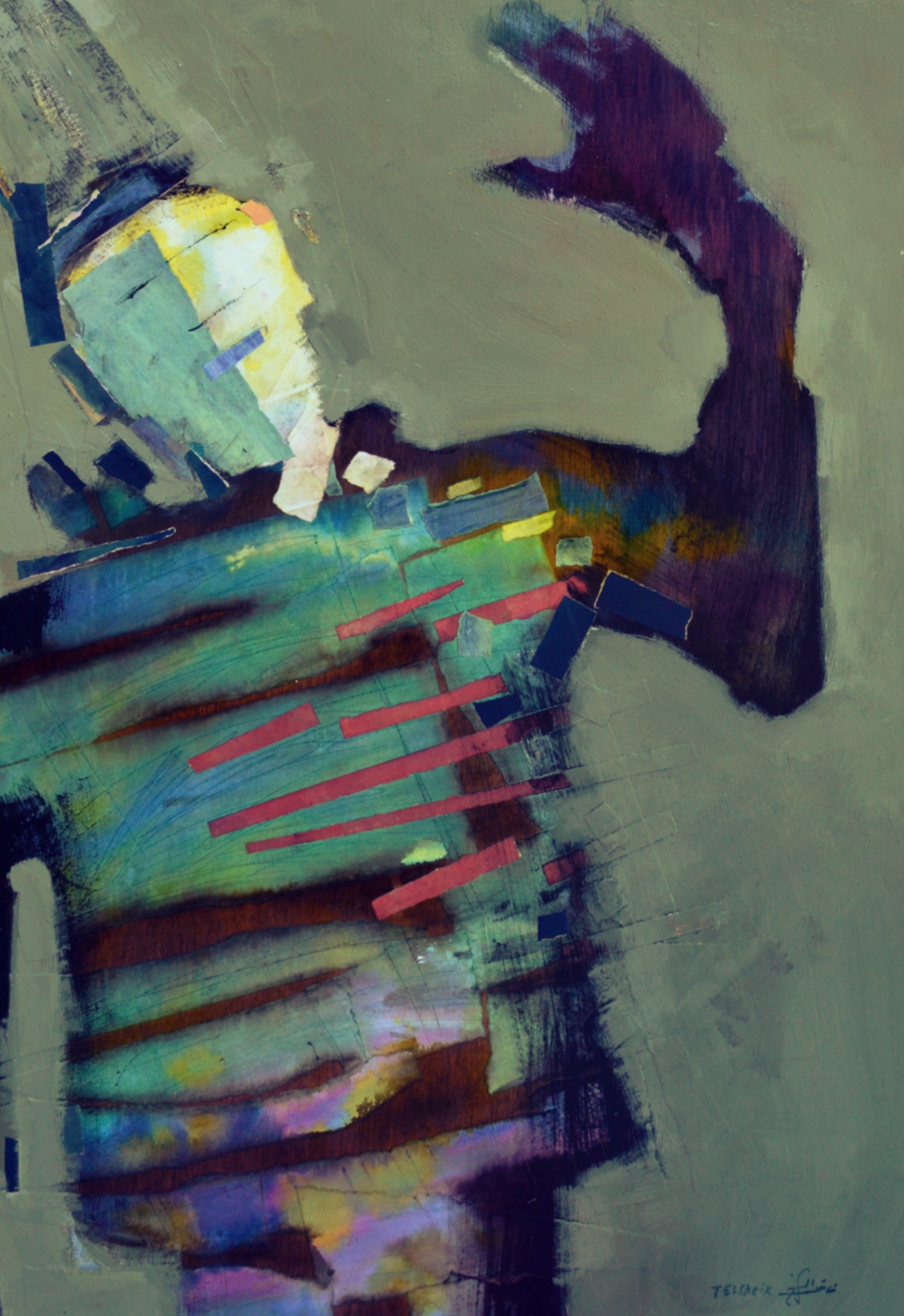 Tarek ElSheikh Mixed media 85 x 60 cm 2017
