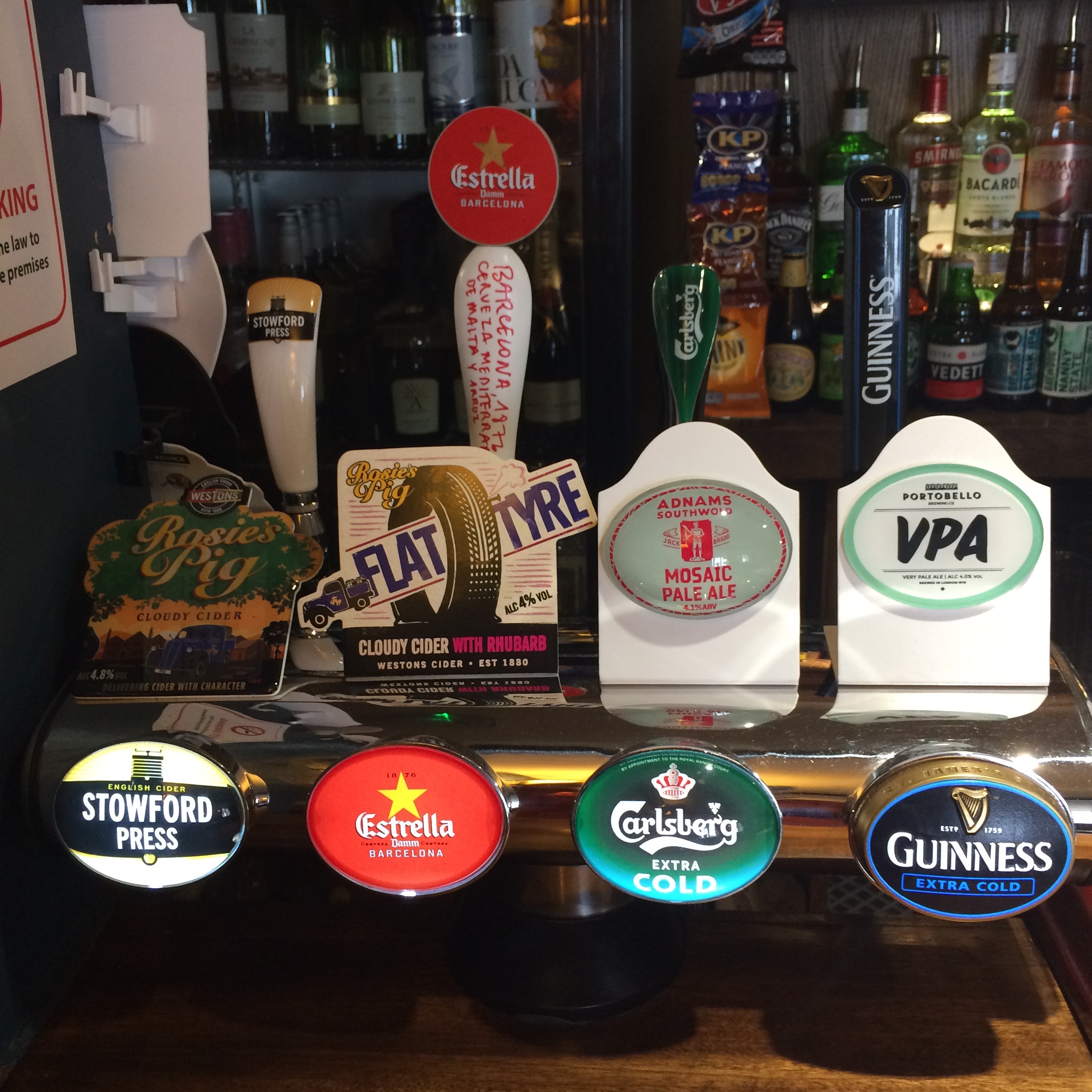 Stowford Press Cider, Estrella Damm...