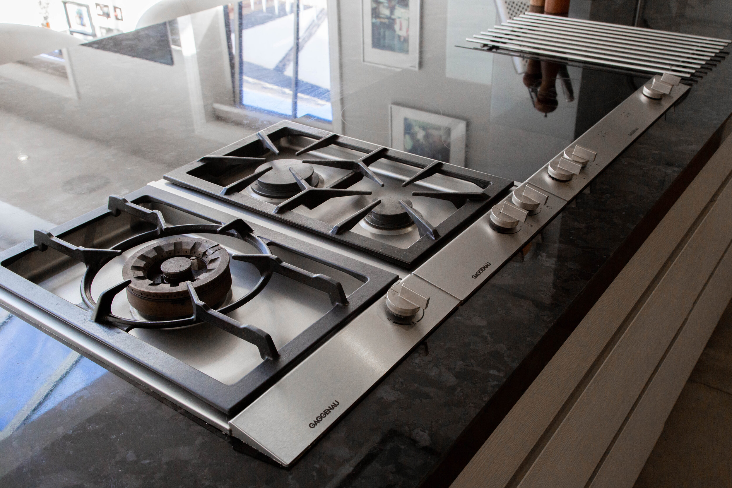 Atul Kochhar Home Kitchen - Leicht by Vogue Kitchens - Gaggenau appliances