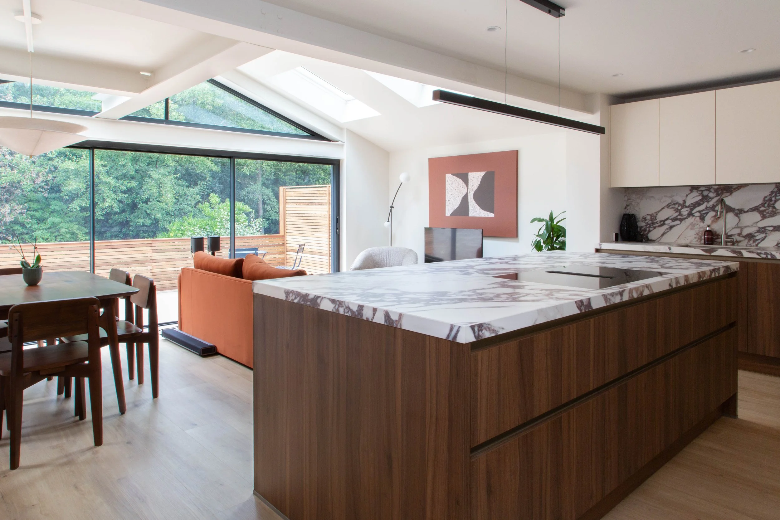 West London Wood Veneer Calacatta Marble Kitchen-2-3.jpg