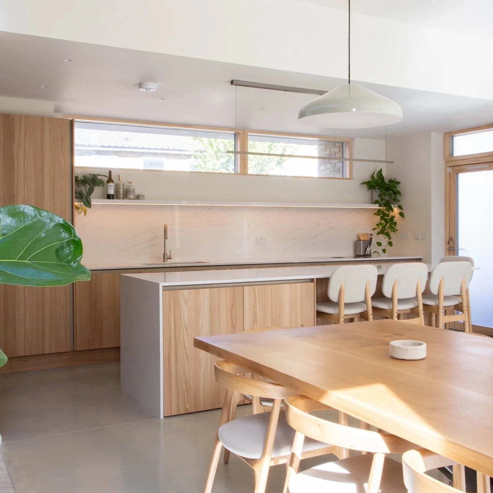 Wood Veneer Kitchen in West London