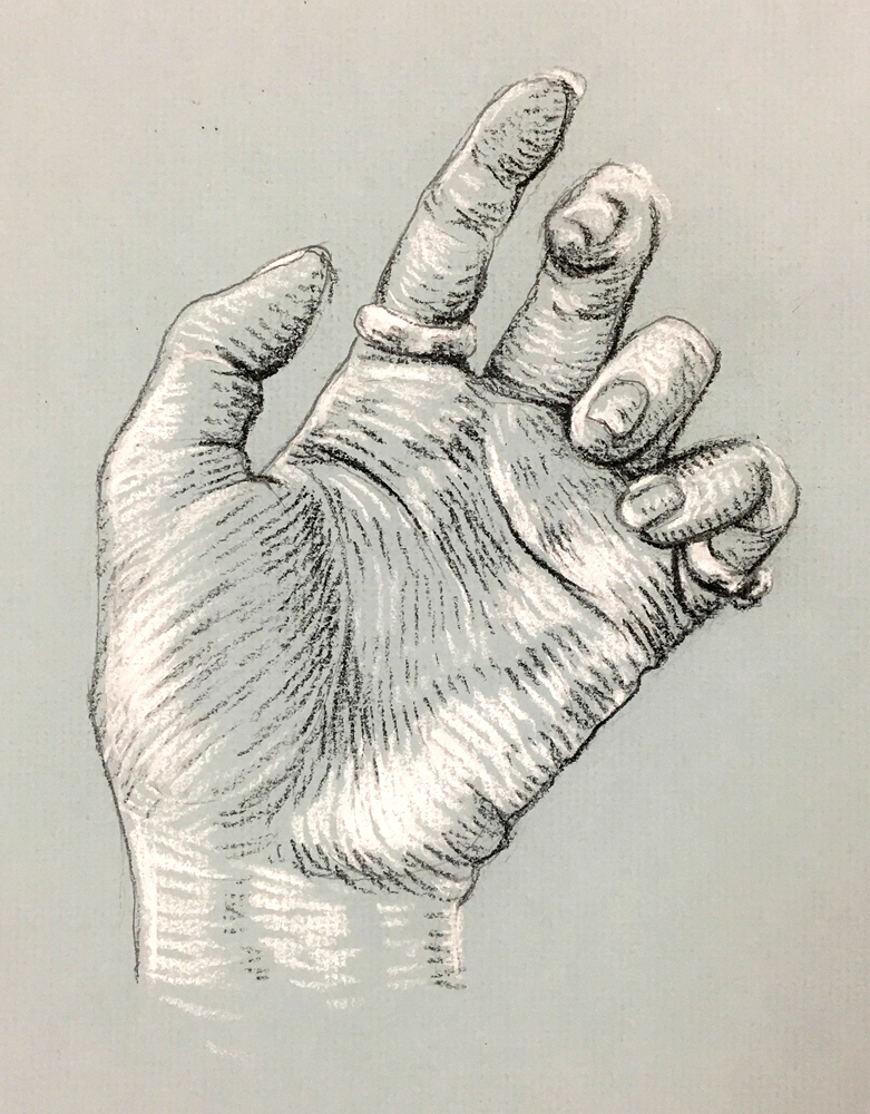 "Hand Study," Izzy Peterson, 2017