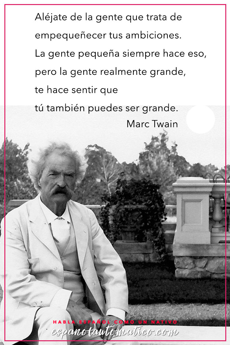 Quote / Inspiration in Spanish / motivation for learning Spanish / Spanish podcast— More fun Spanish Resources at http://espanolautomatico.com Repin for later!