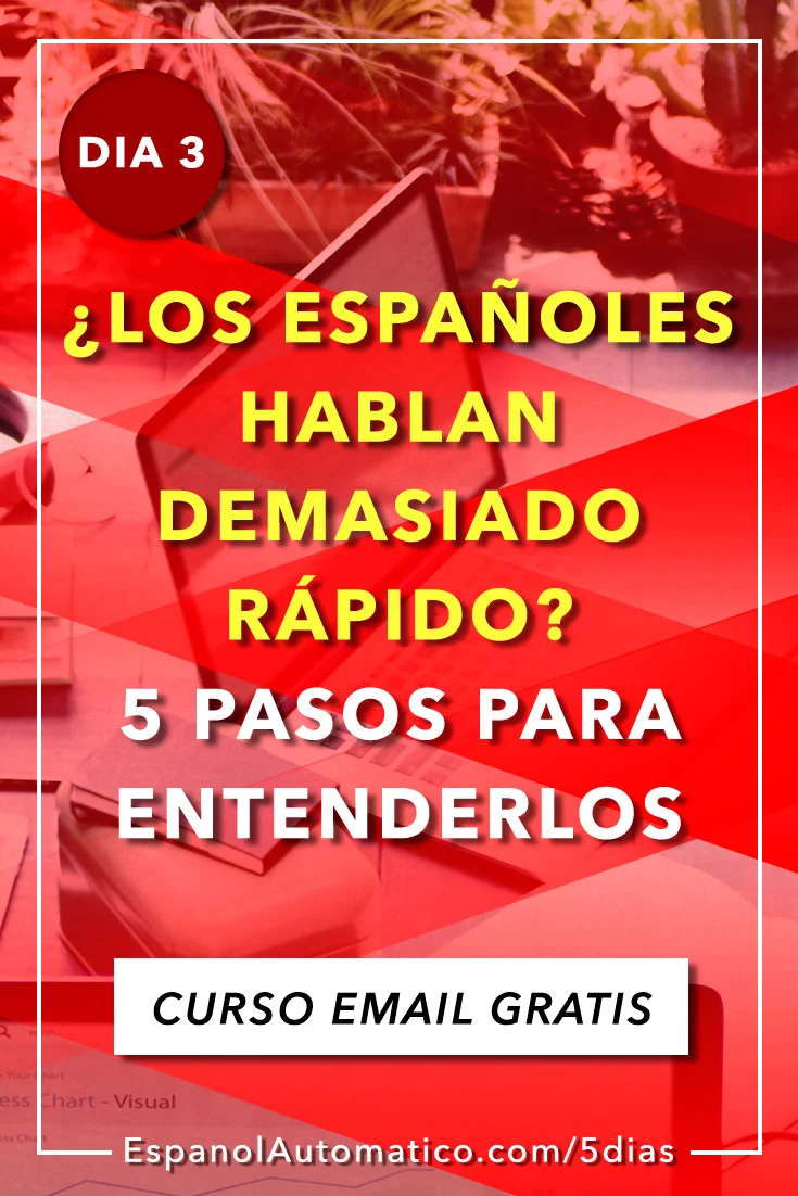 ¿Estás apuntado ya a nuestro súper curso? ¡En 5 días aprenderás español como nunca! ¡Pssst! Es gratis http://espanolautomatico.com/5dias REPIN for later