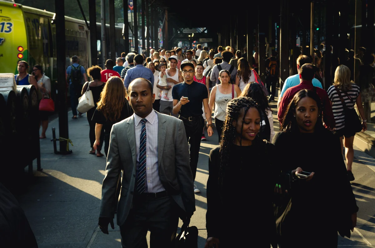 Walking down the Street