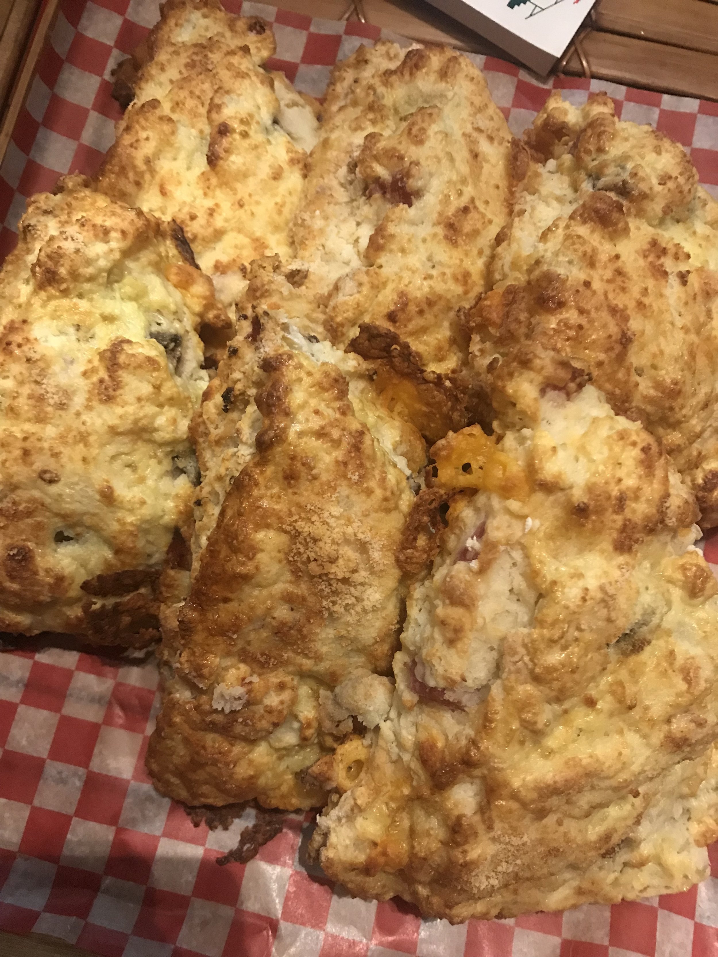 Ham & Cheese Breakfast Scones