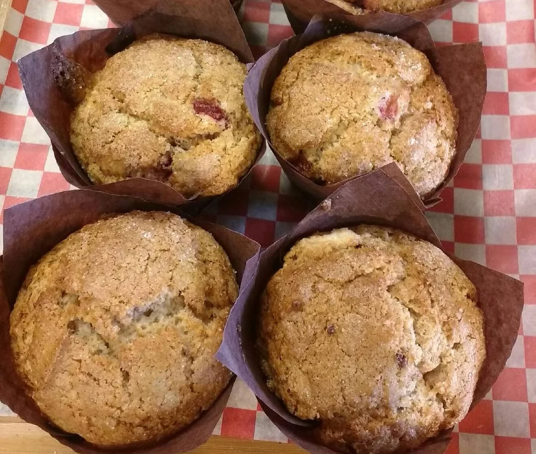 Apple Raspberry Muffins