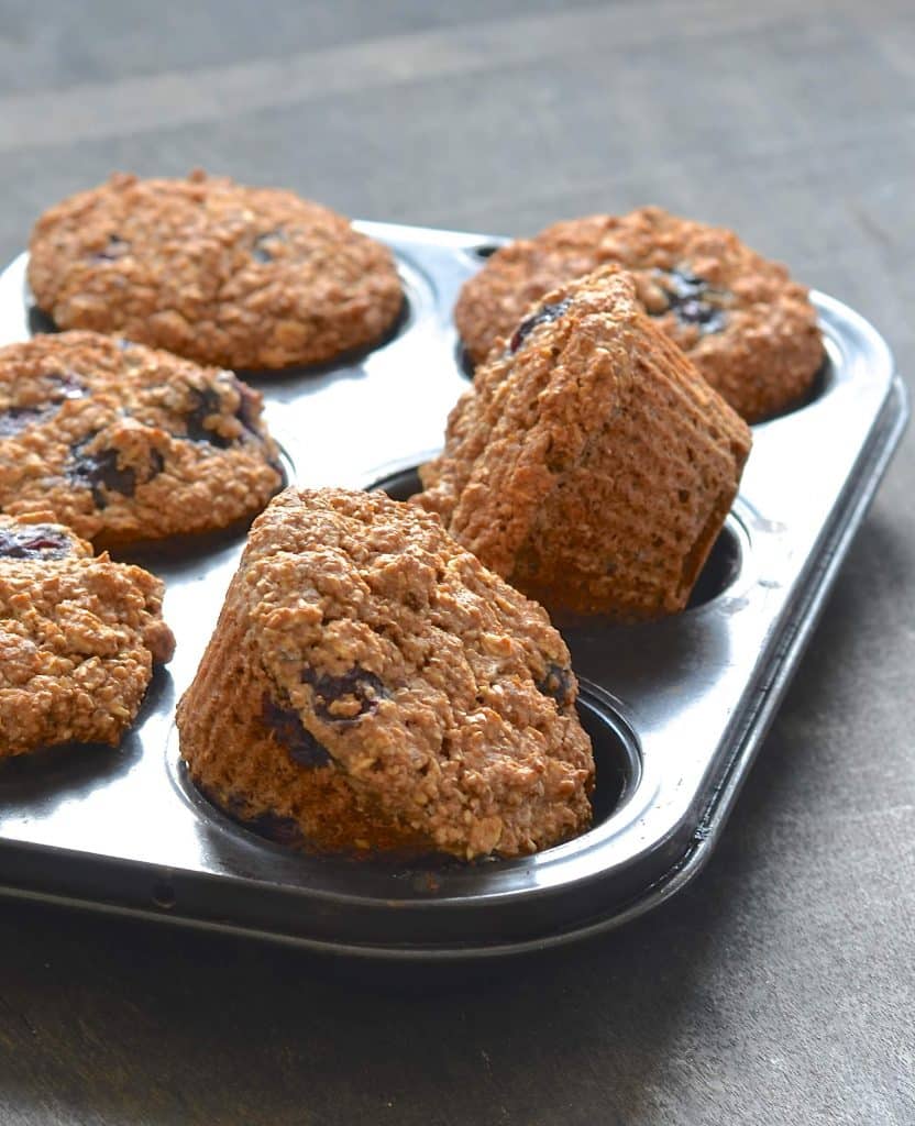 Apple Blueberry Bran Muffins