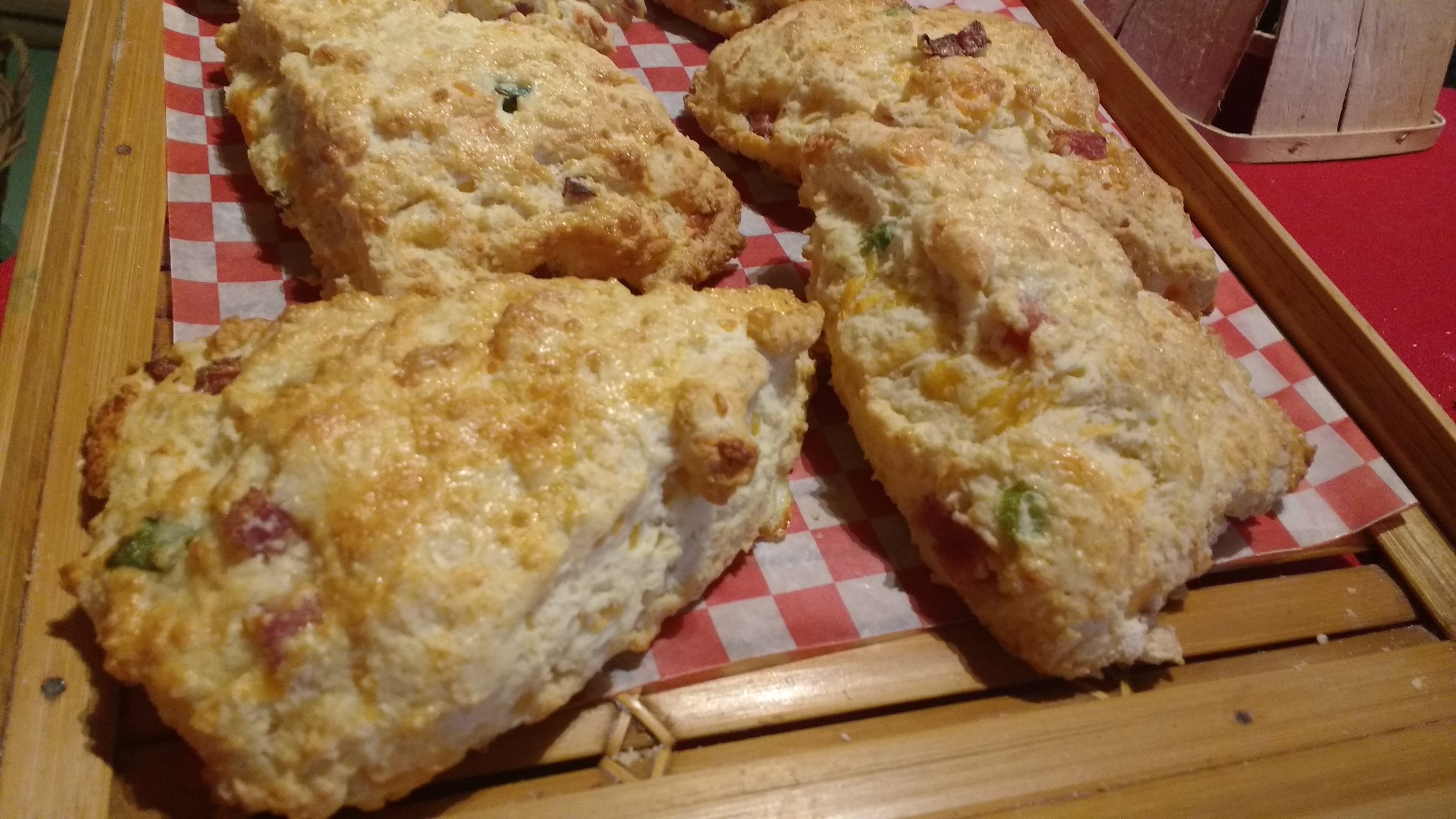 Ham & Cheese Breakfast Scones
