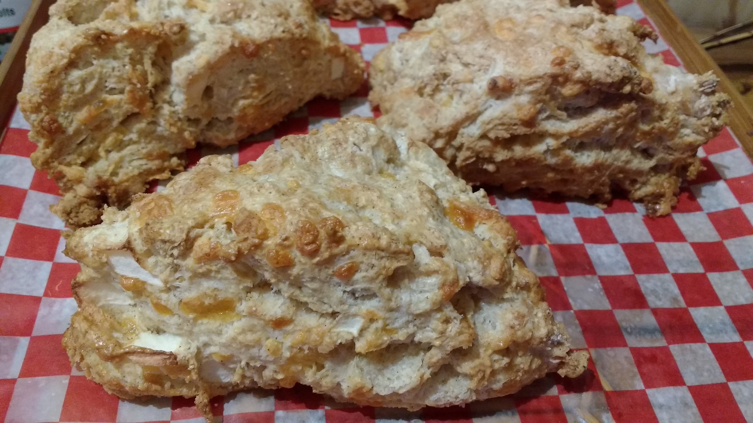 Apple Cheddar Scones