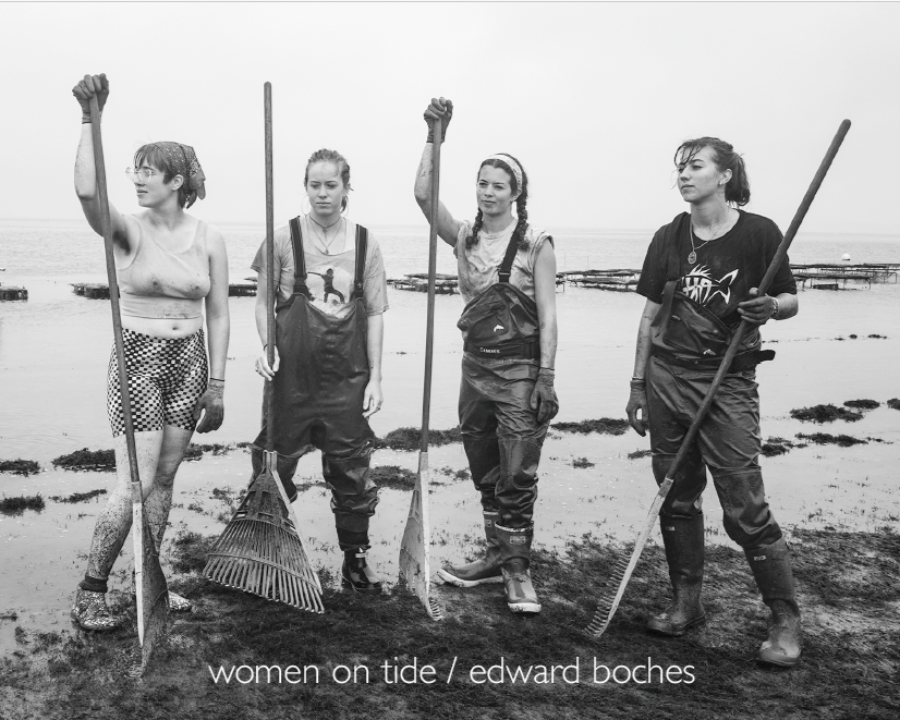 Women on Tide / Hardcover:

 A 28-page, hardcover book, printed in four-color black and white, presents 23 images and a feature story previously published in the Provincetown Independent documenting the women shellfishermen who cultivate and harvest 