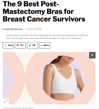 8 Comfortable and Supportive Bras for Women Who Just Had a Mastectomy