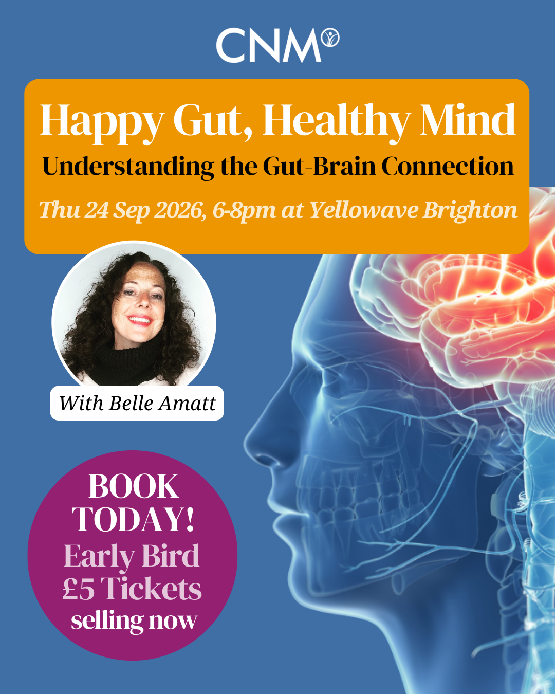 CNM Brighton: Happy Gut, Healthy Mind with Belle Amatt