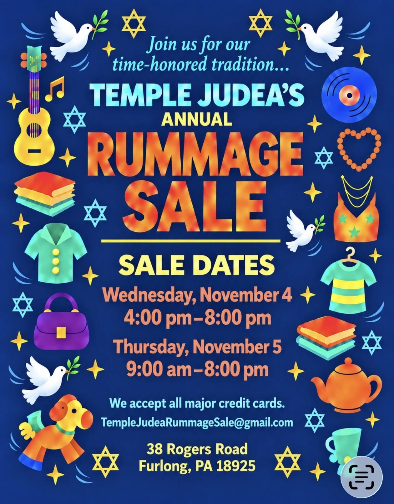 Temple Judea's Annual Rummage Sale
