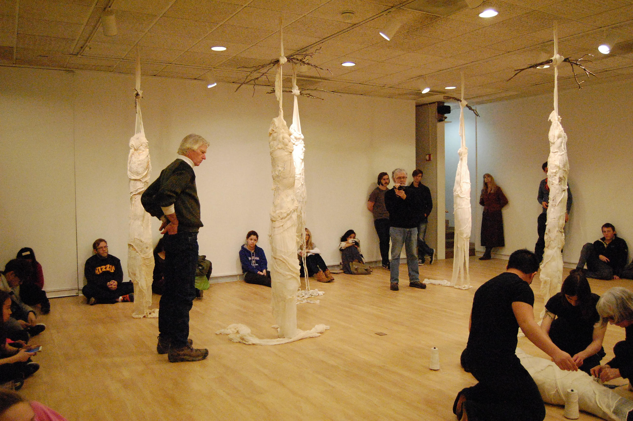 Cocoon performance at Bringham Young Gallery, U of MO.