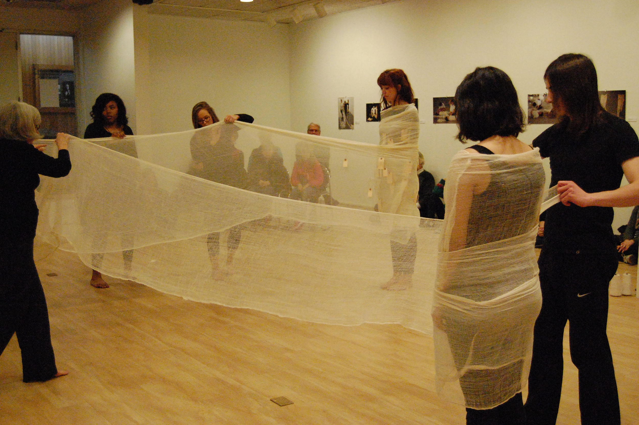 Cocoon performance at Bringham Young Gallery, U of MO.