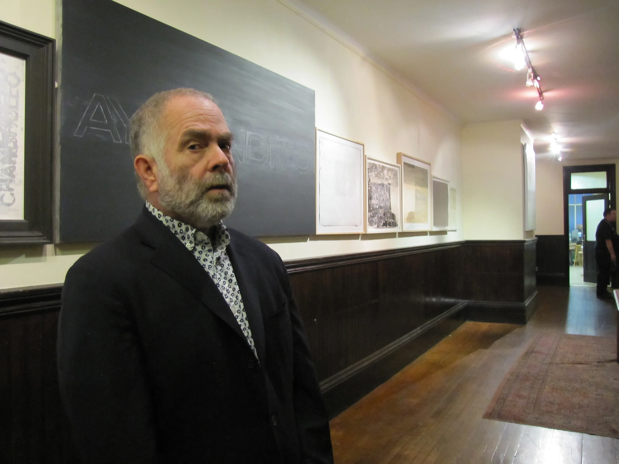 Curator Jose Vidal at the SMV Art Gallery