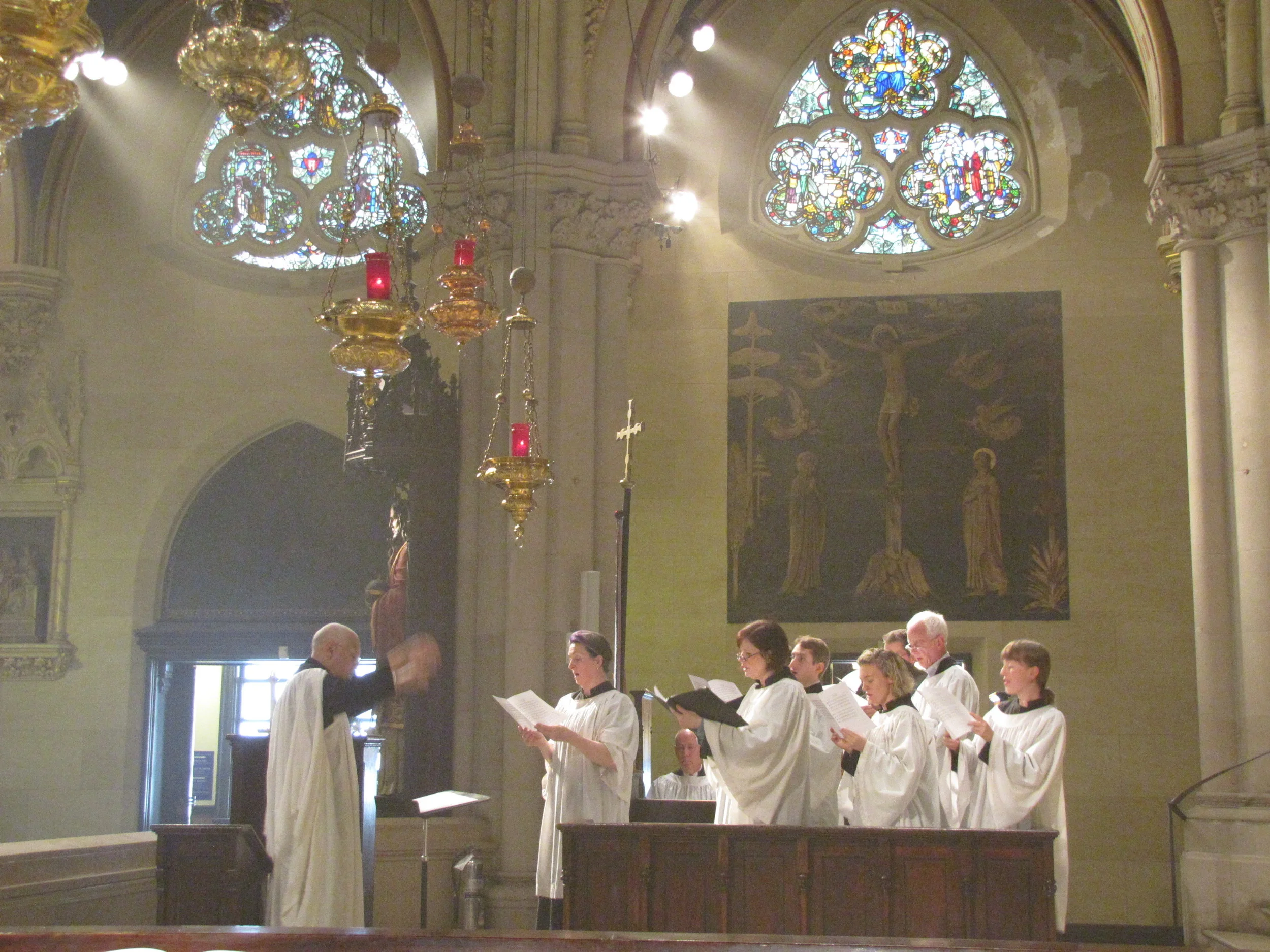 Dr. David Hurd conducting the Saint Mary's Choir