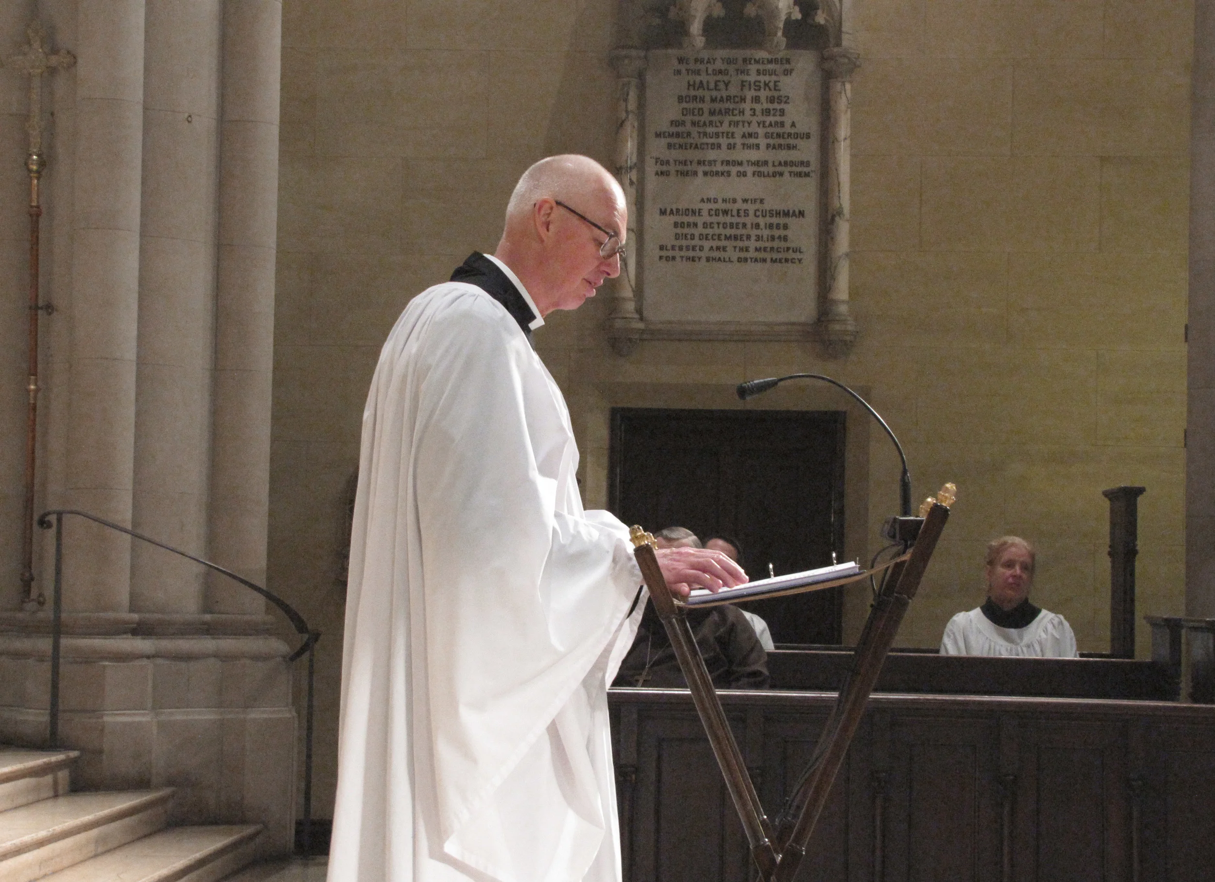 The Reverend Stephen S. Gerth, Rector of Saint Mary's, at Evensong