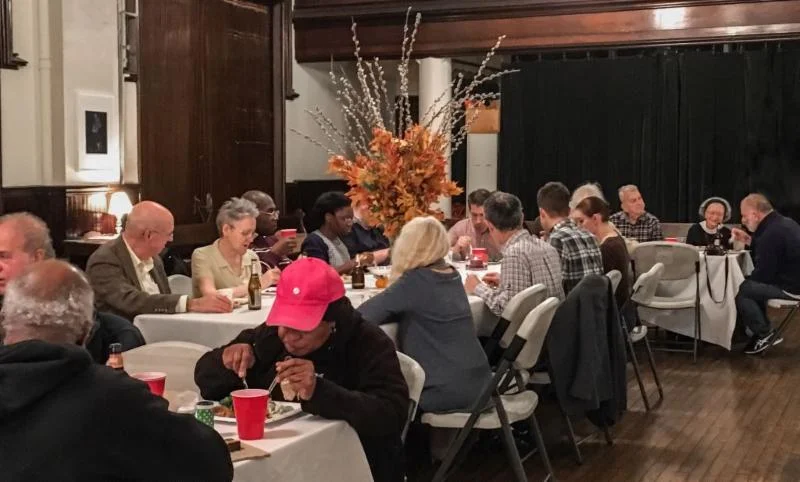 Oktoberfest supper before the singing