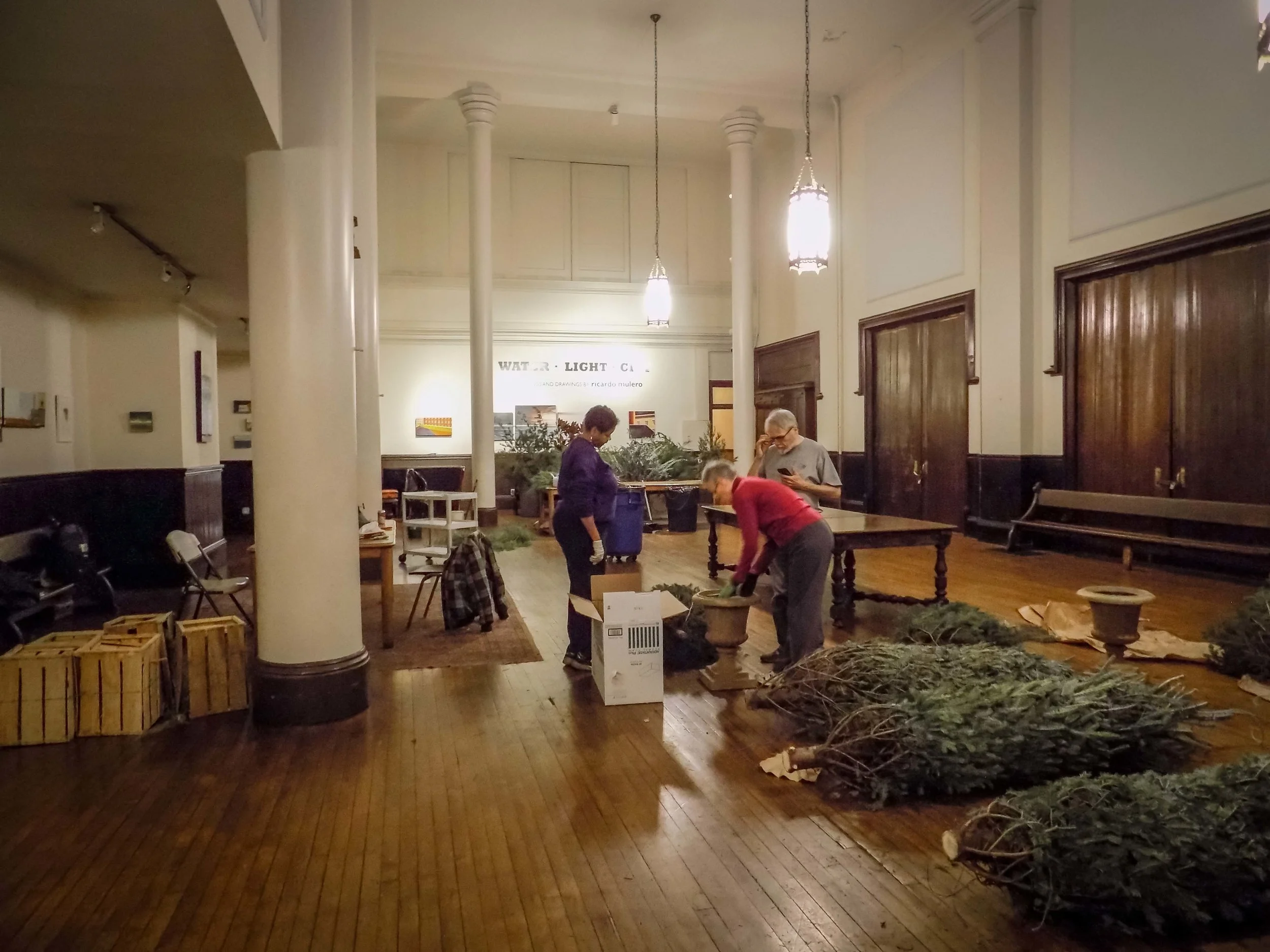 Christmas greens were delivered on Monday, December 19. 