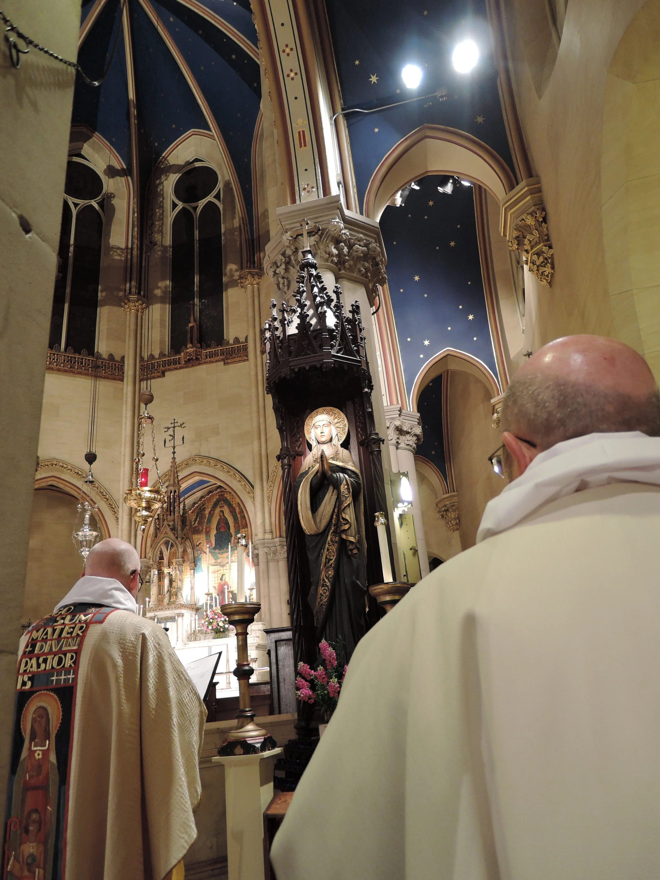 Station at the Shrine of Our Lady at the Solemn Mass