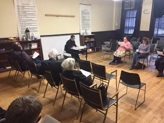 Dr. Matt Jacobson leading the Adult Class on Sunday, February 19, 2017.