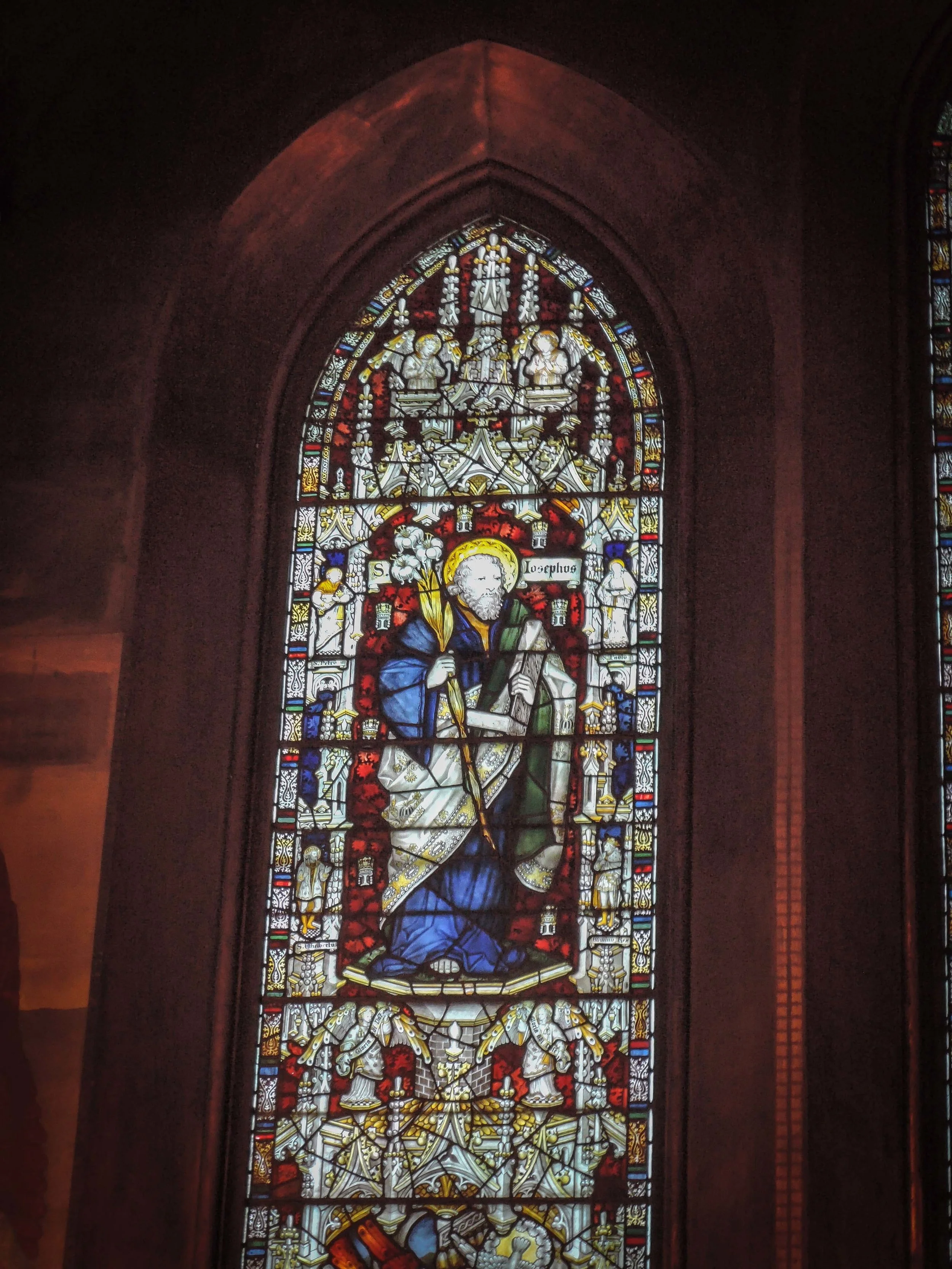 The Saint Joseph Window in the Lady Chapel