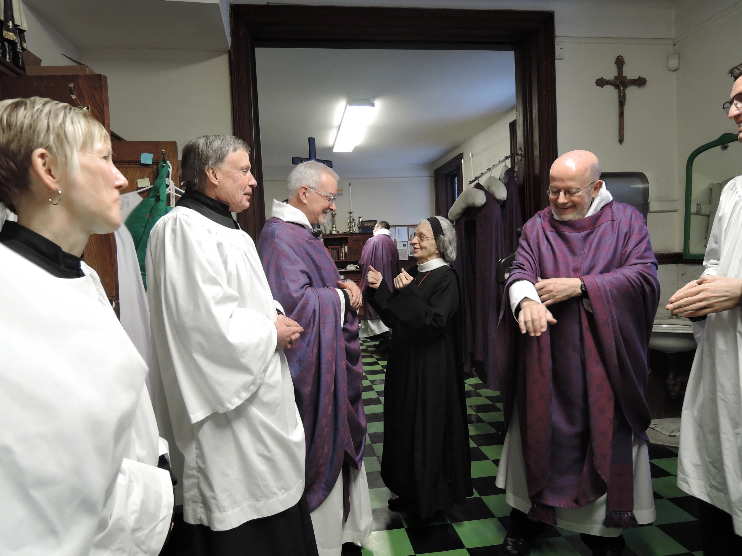 Before Solemn Mass last Sunday.