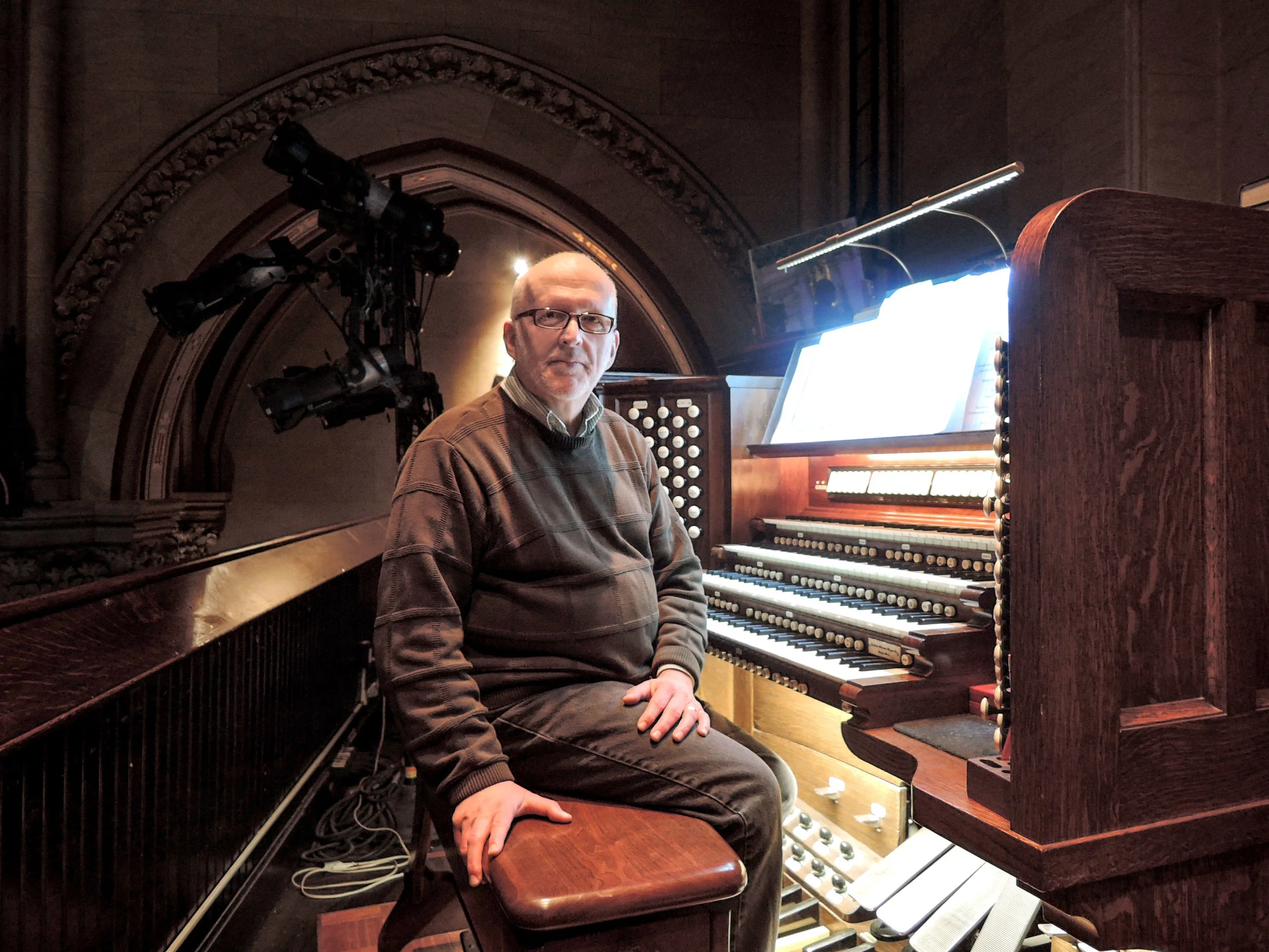 At Practice: Richard Robertson, Denver, Colorado, Annunciation Eve recitalist