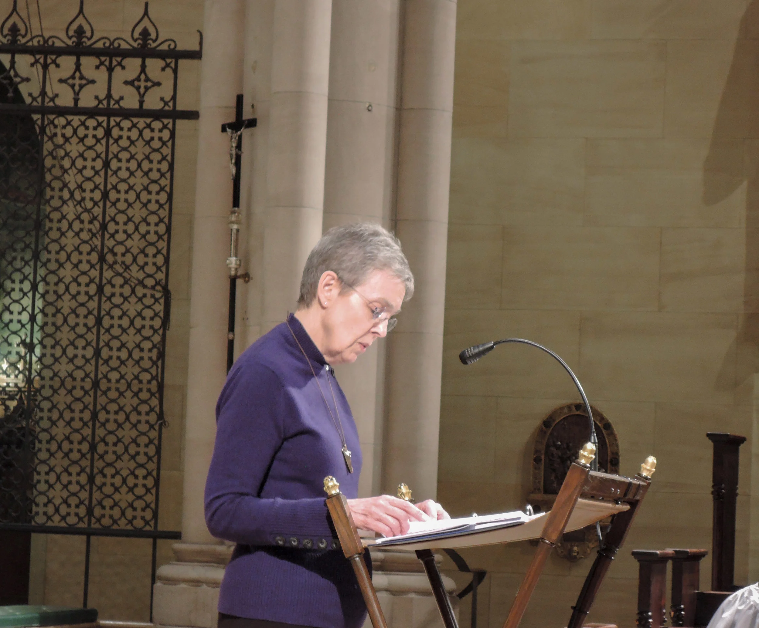  MaryJane Boland was lector at Sunday Evensong.