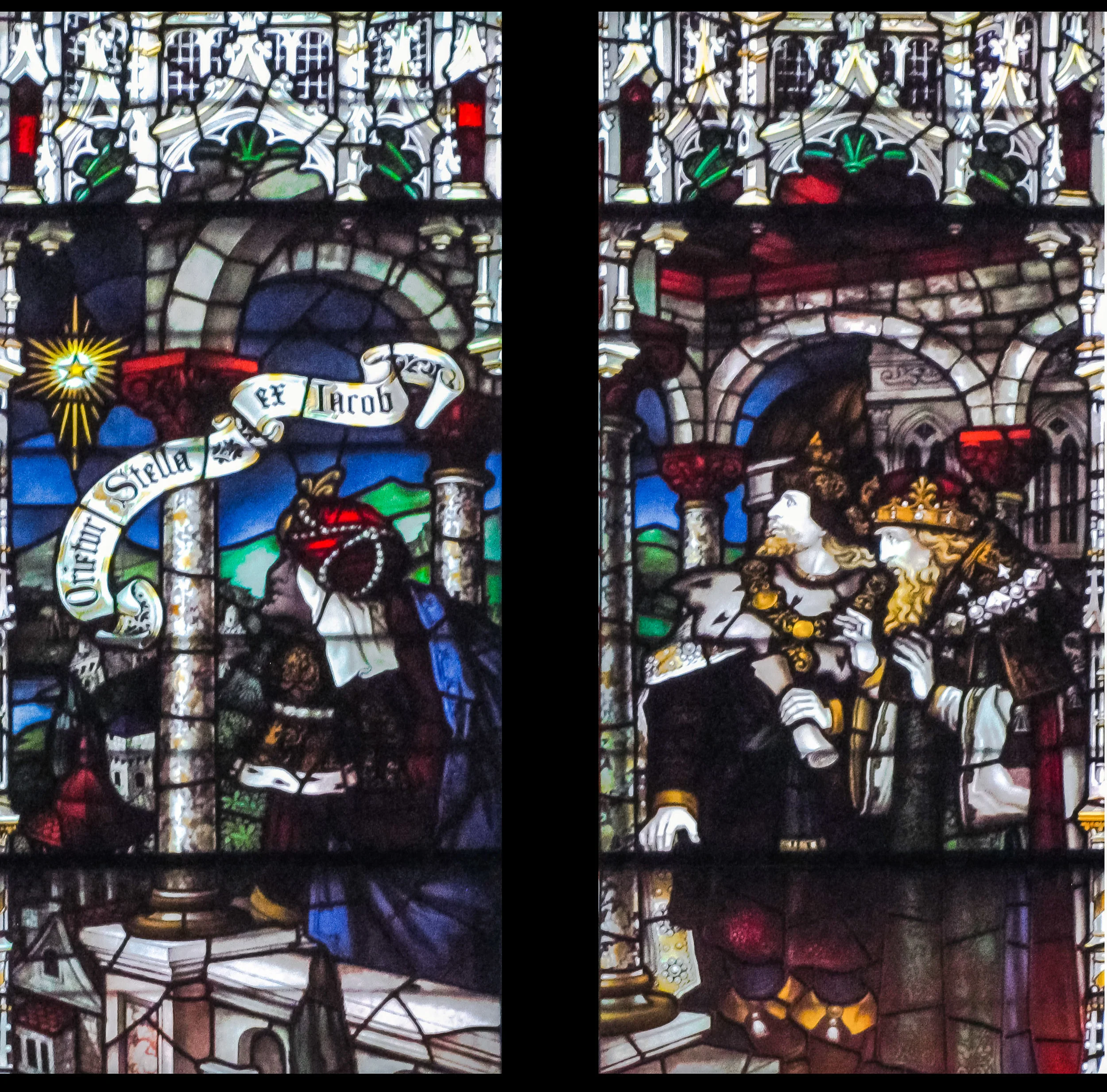  Detail from one of the lancet windows at Saint Mary's 