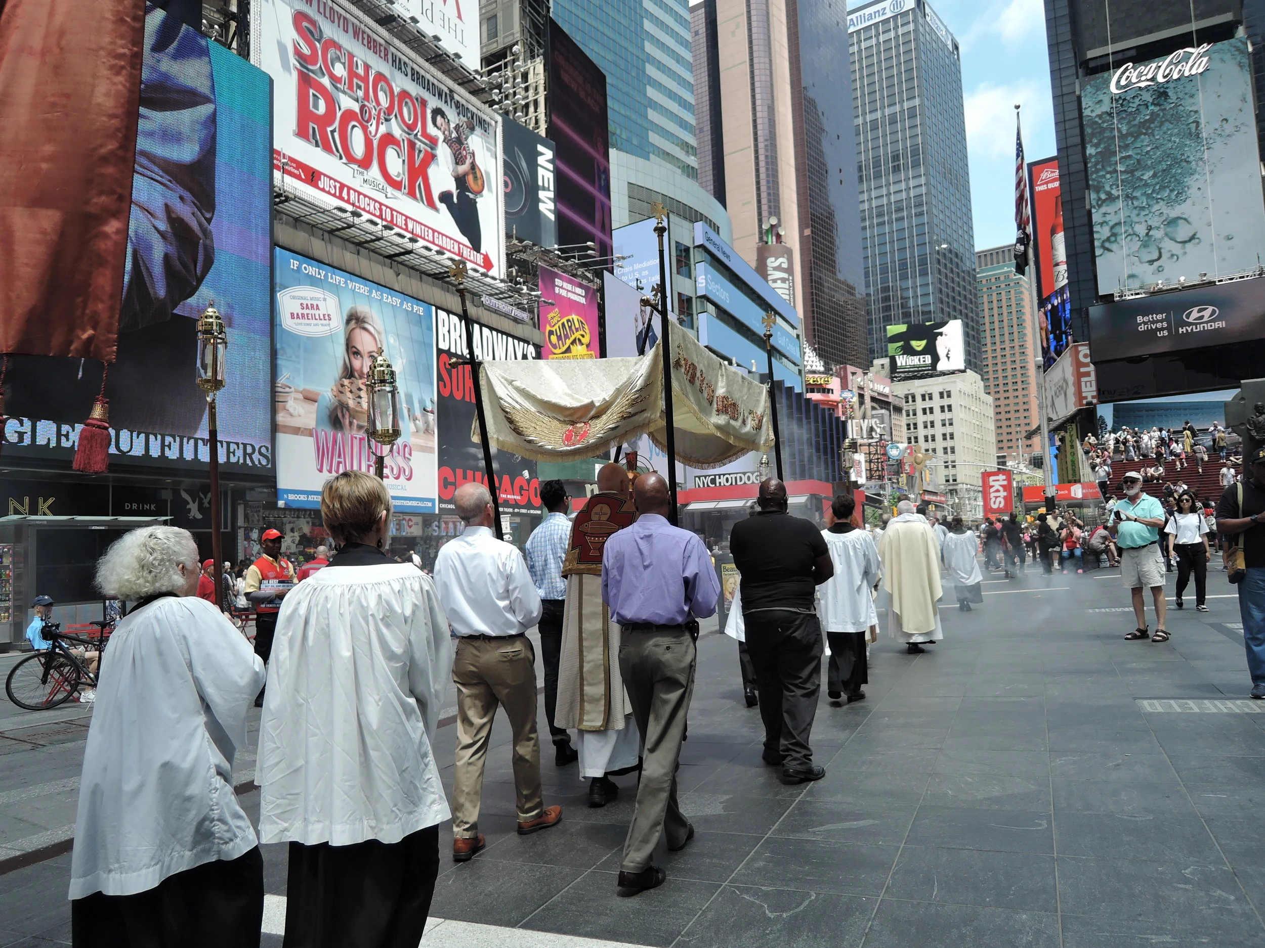 The Procession in Times Square