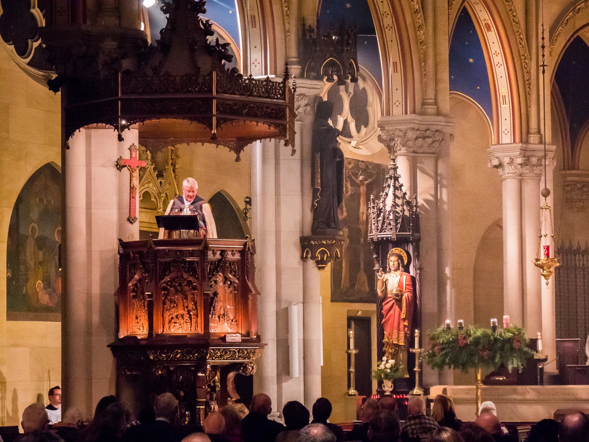 Bishop Griswold was preacher for the patronal feast, December 8, The Conception of the Blessed Virgin Mary Photo by Ricardo Gomez