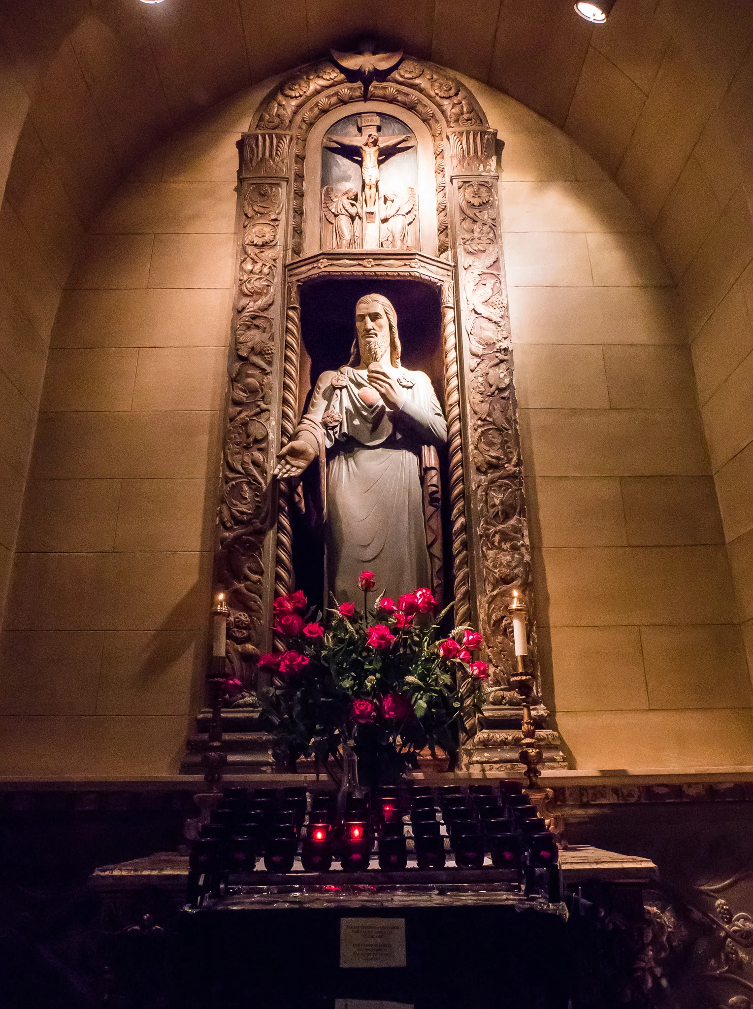 The Shrine of the Sacred Heart Statue by Lee Lawrie (1877-1963) Photo by Ricardo Gomez 