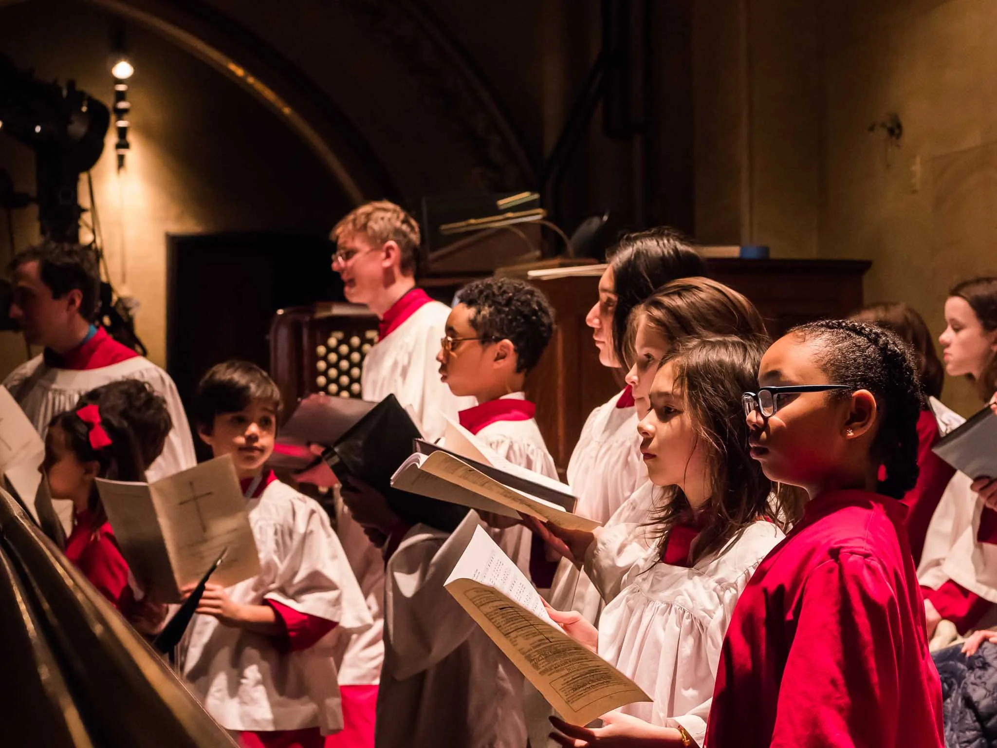 Evensong was sung by the Boy and Girl Choristers of Saint Bartholomew's Church, New York City Photo by Ricardo Gomez