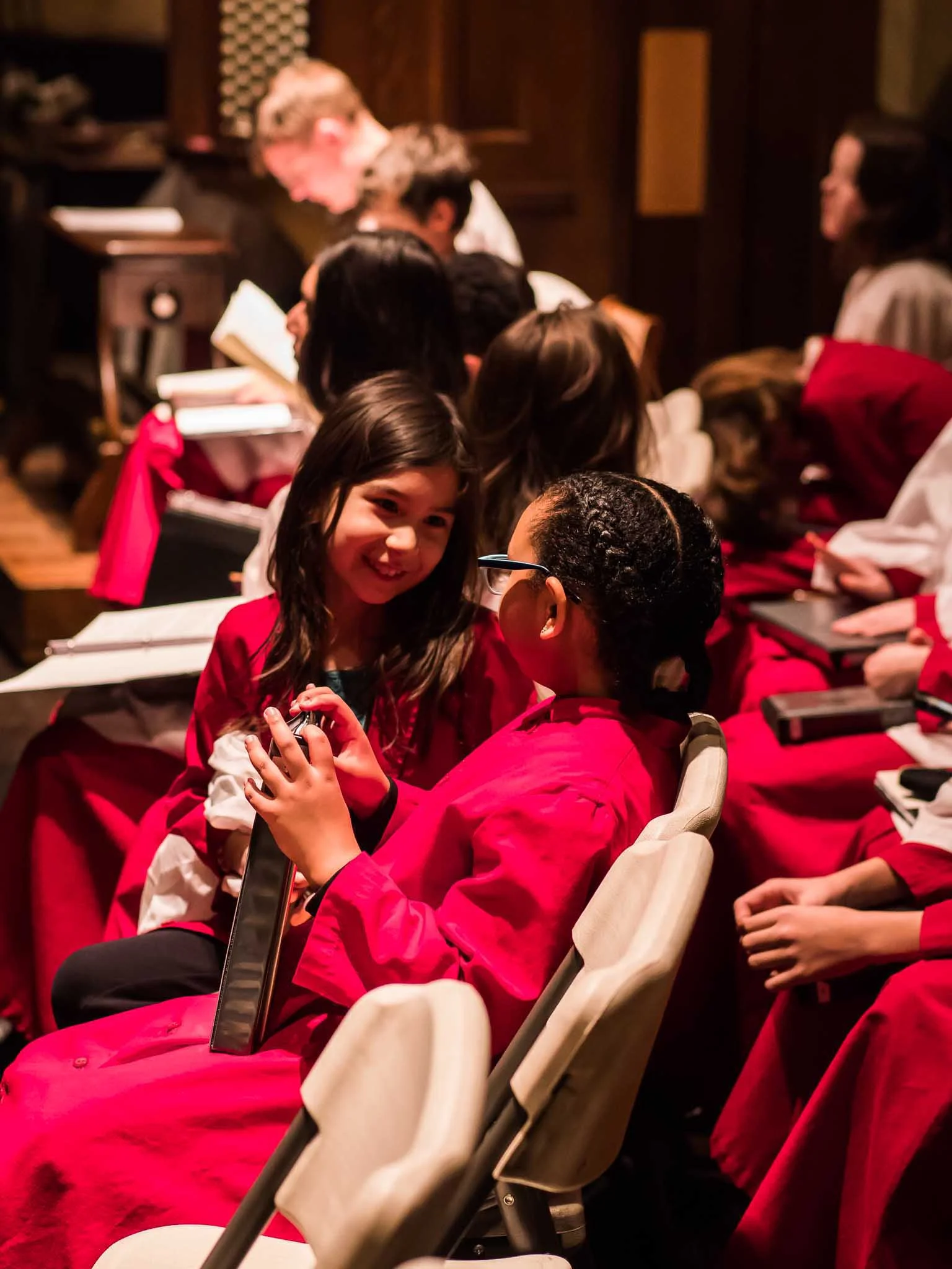 Choristers on Sunday night Photo by Ricardo Gomez