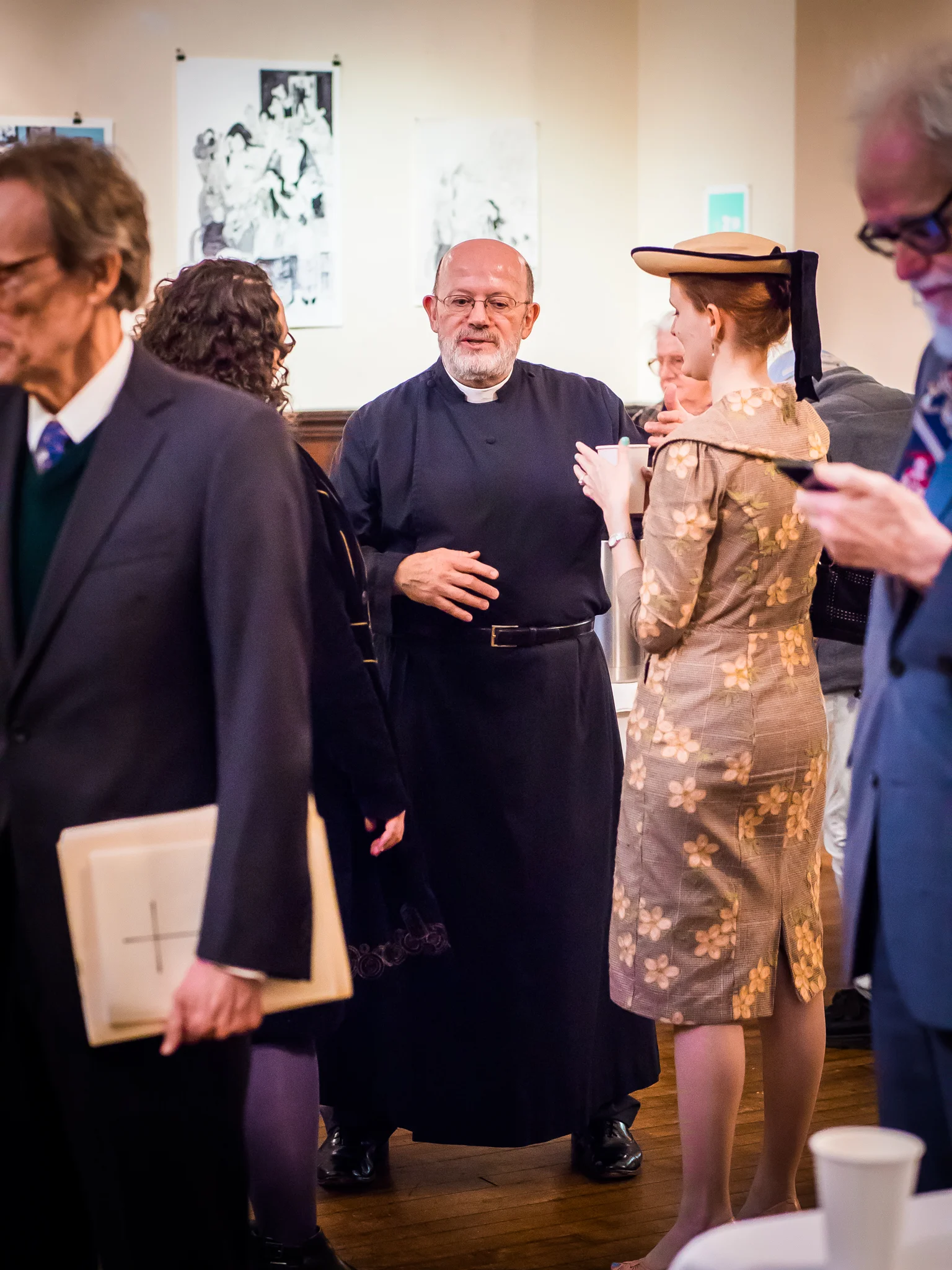 Coffee Hour after Solemn Mass on April 29 P hoto by Ricardo Gomez