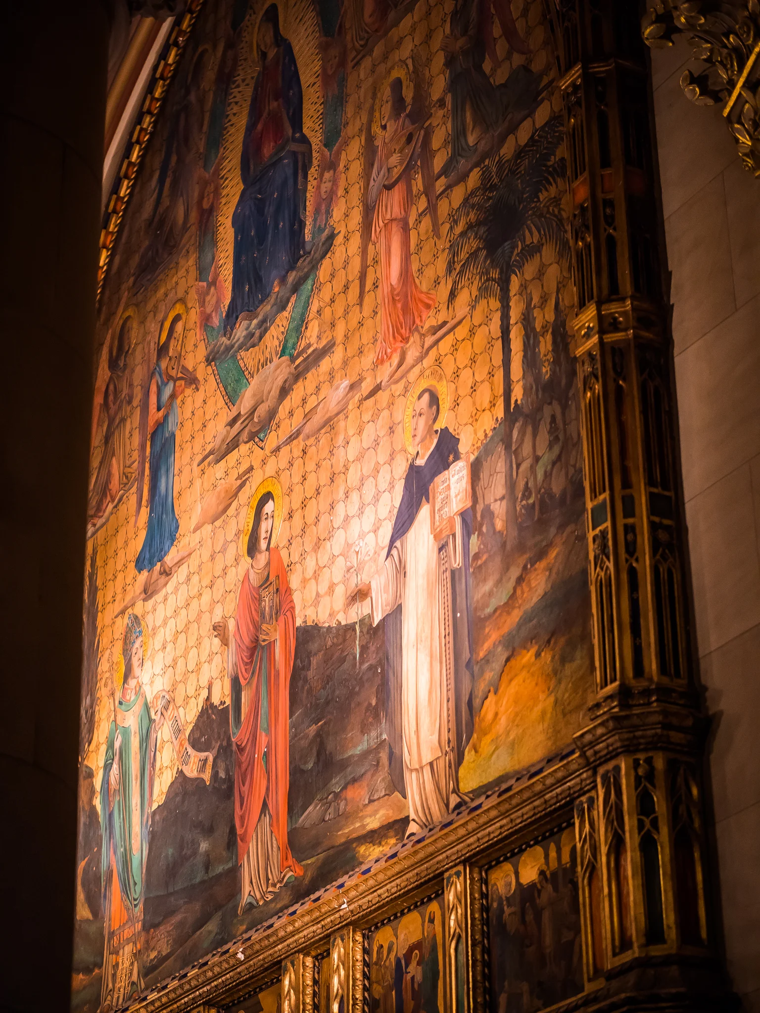 1922 Painting of Our Lady as Queen of Heaven (1922) By Valentine Francis d'Ogries (1889-1959) Photo by Ricardo Gomez 
