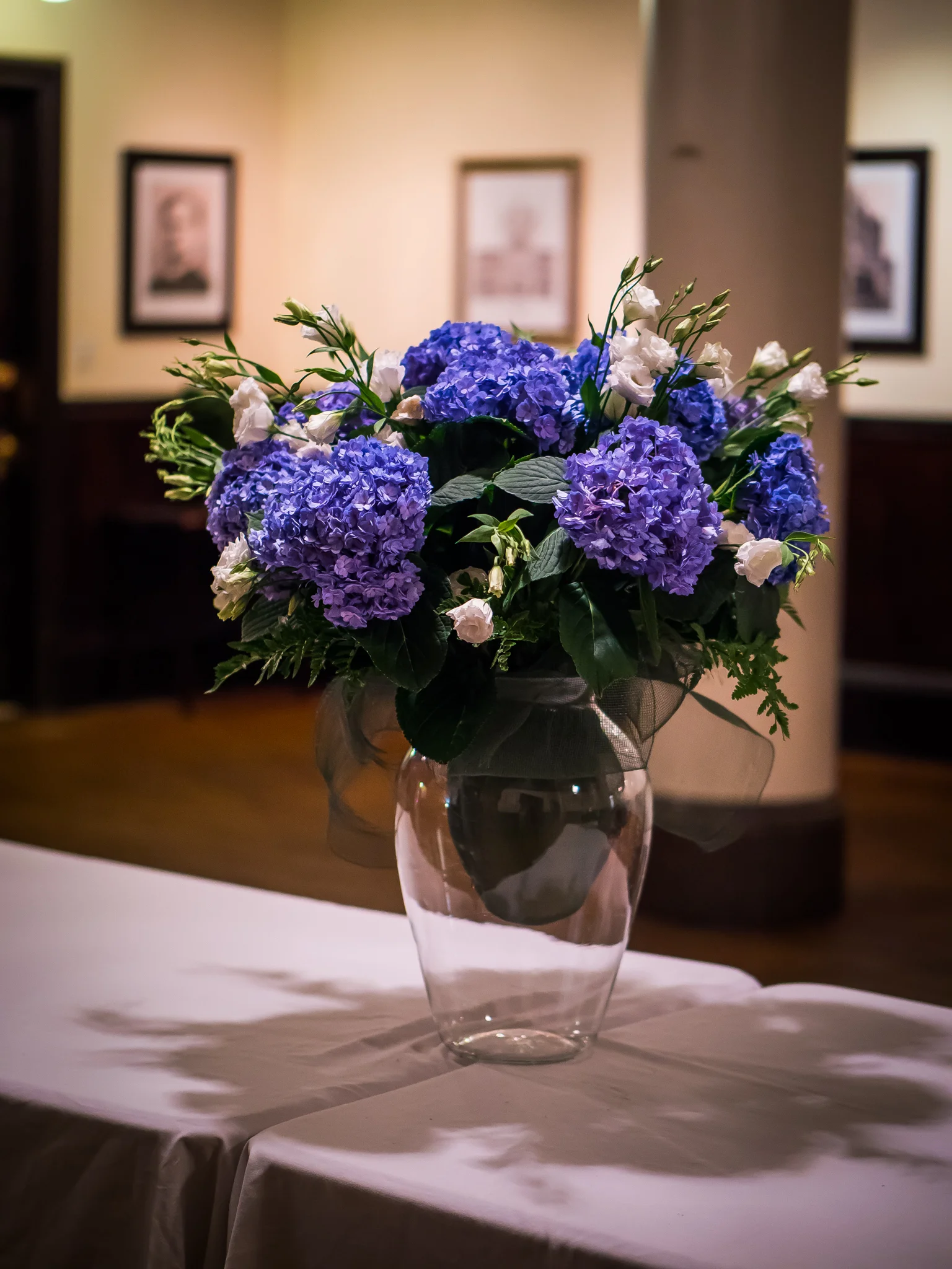 Flowers in Saint Joseph's Hall Photo by Ricardo Gomez