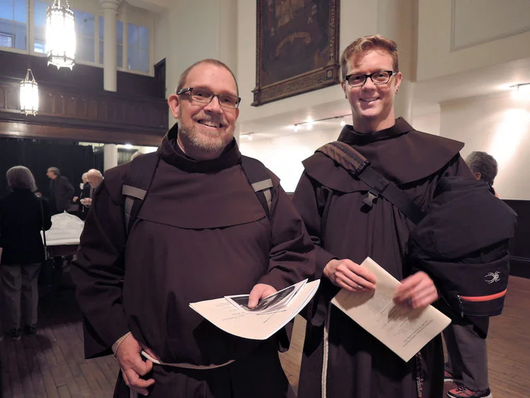 Brother Damien Joseph, SSF (l.) & Brother Thomas, SSF (r.) Photo by Sister Monica Clare, CSJB