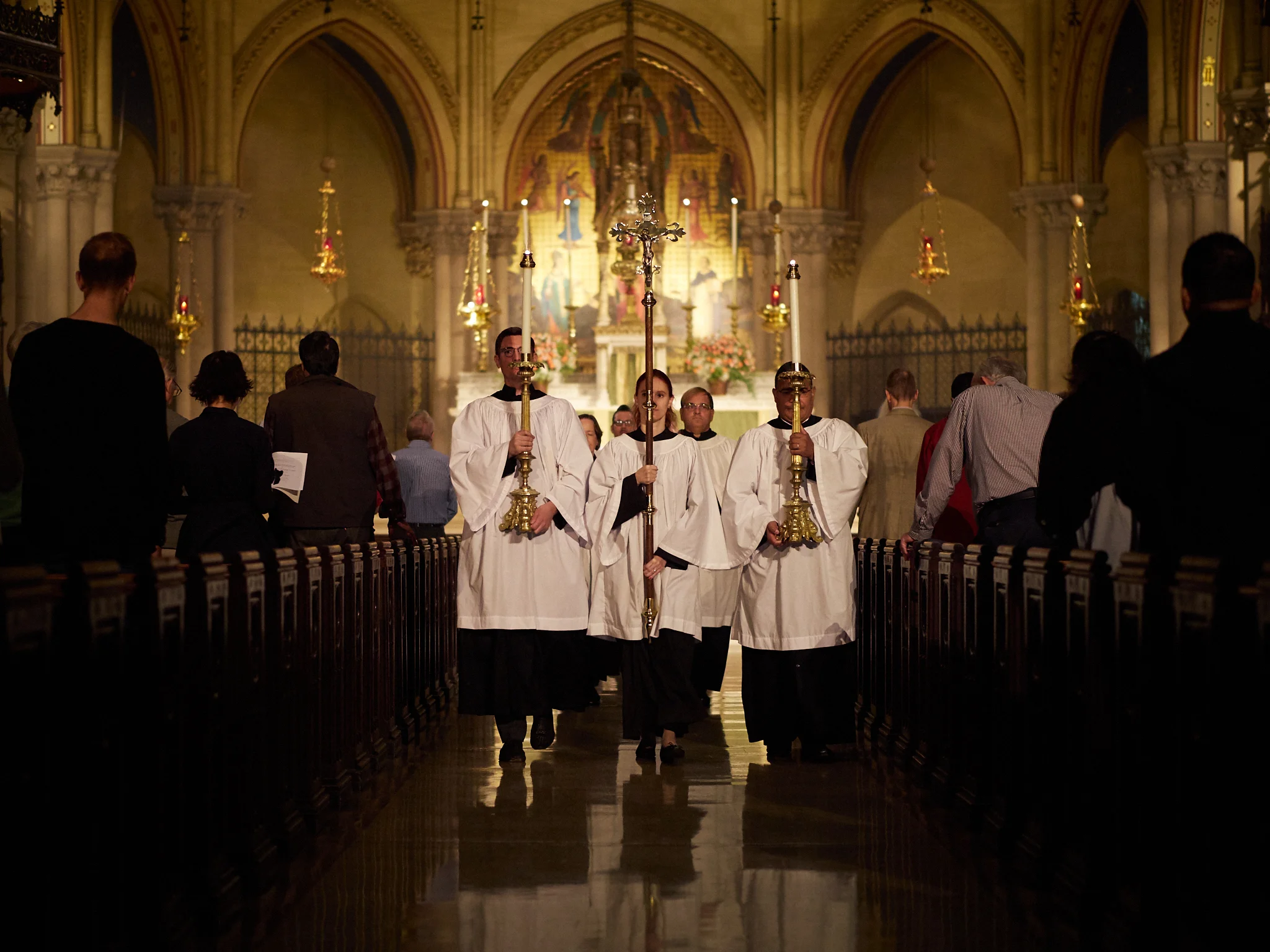 The Retiring Procession, Solemn Mass, Sunday, September 23, 2018. Photo by Ricardo Gomez