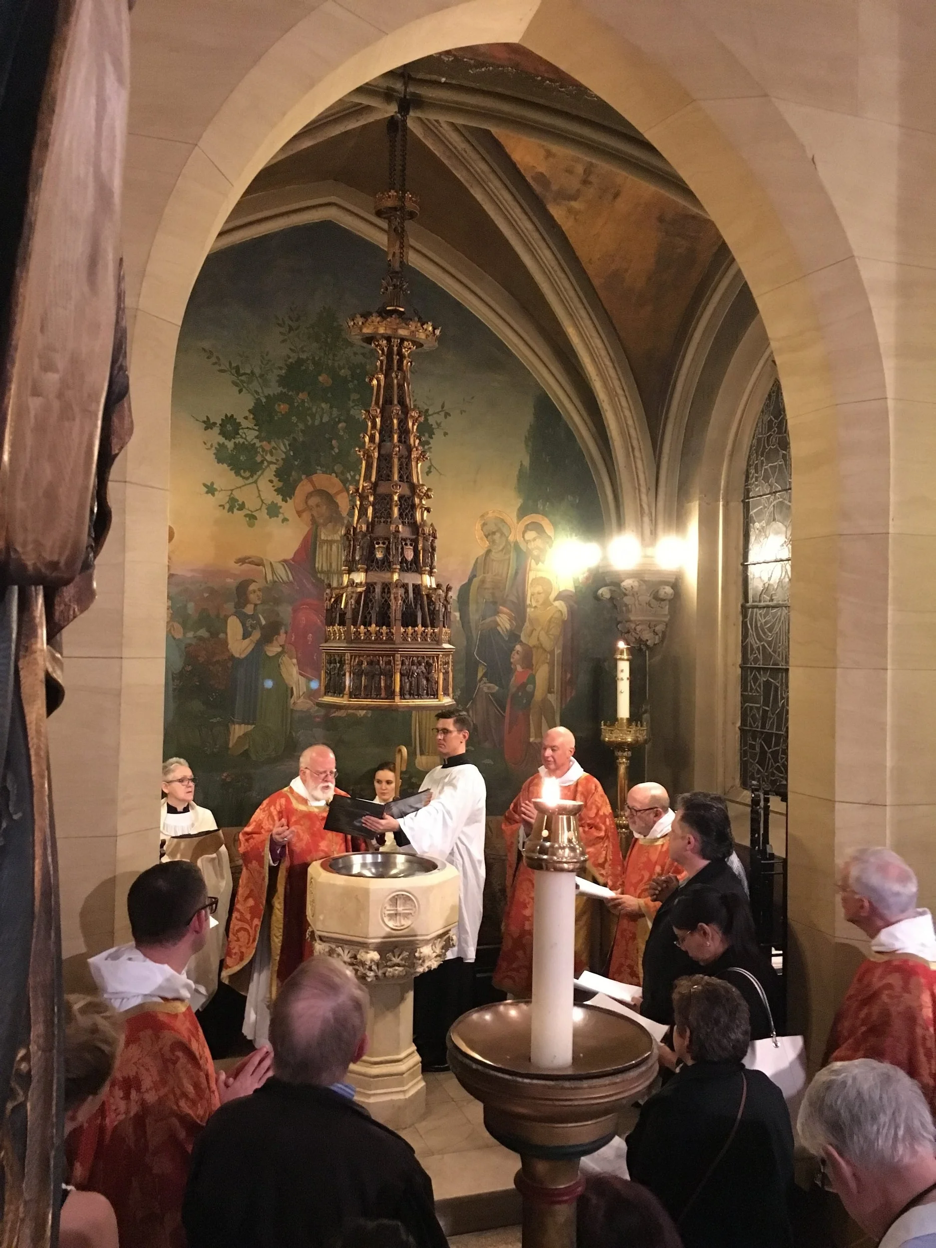 The Right Reverend Andrew M.L. Dietsche, the bishop of New York, was celebrant and preacher for Holy Baptism & Solemn Mass on All Saints' Day, November 1, 2018. Photo by Ric Miranda