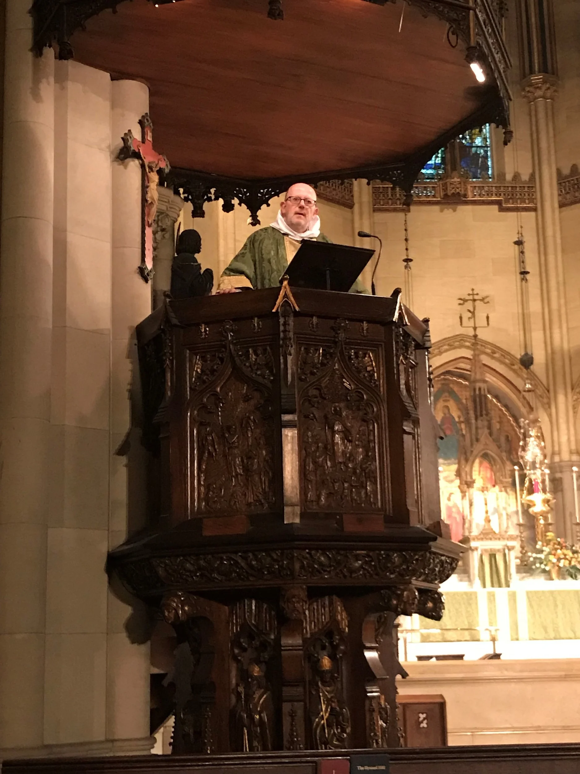 Father Jay Smith was celebrant and preacher for the Solemn Mass on November 11, 2018. Photo by Br. Damien SSF