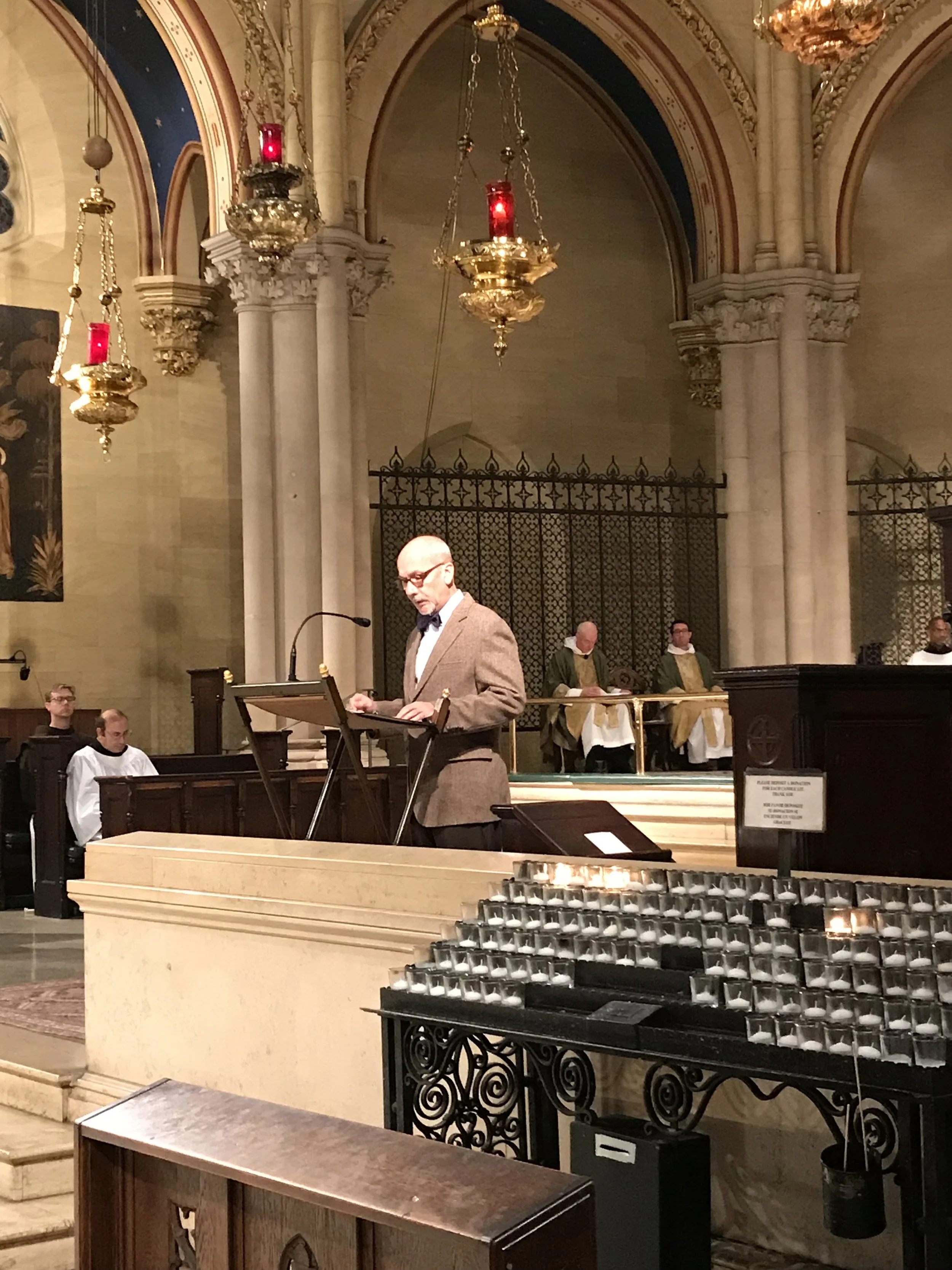 Steve Potanovic was reader for the Solemn Mass. Photo by Br. Damien SSF